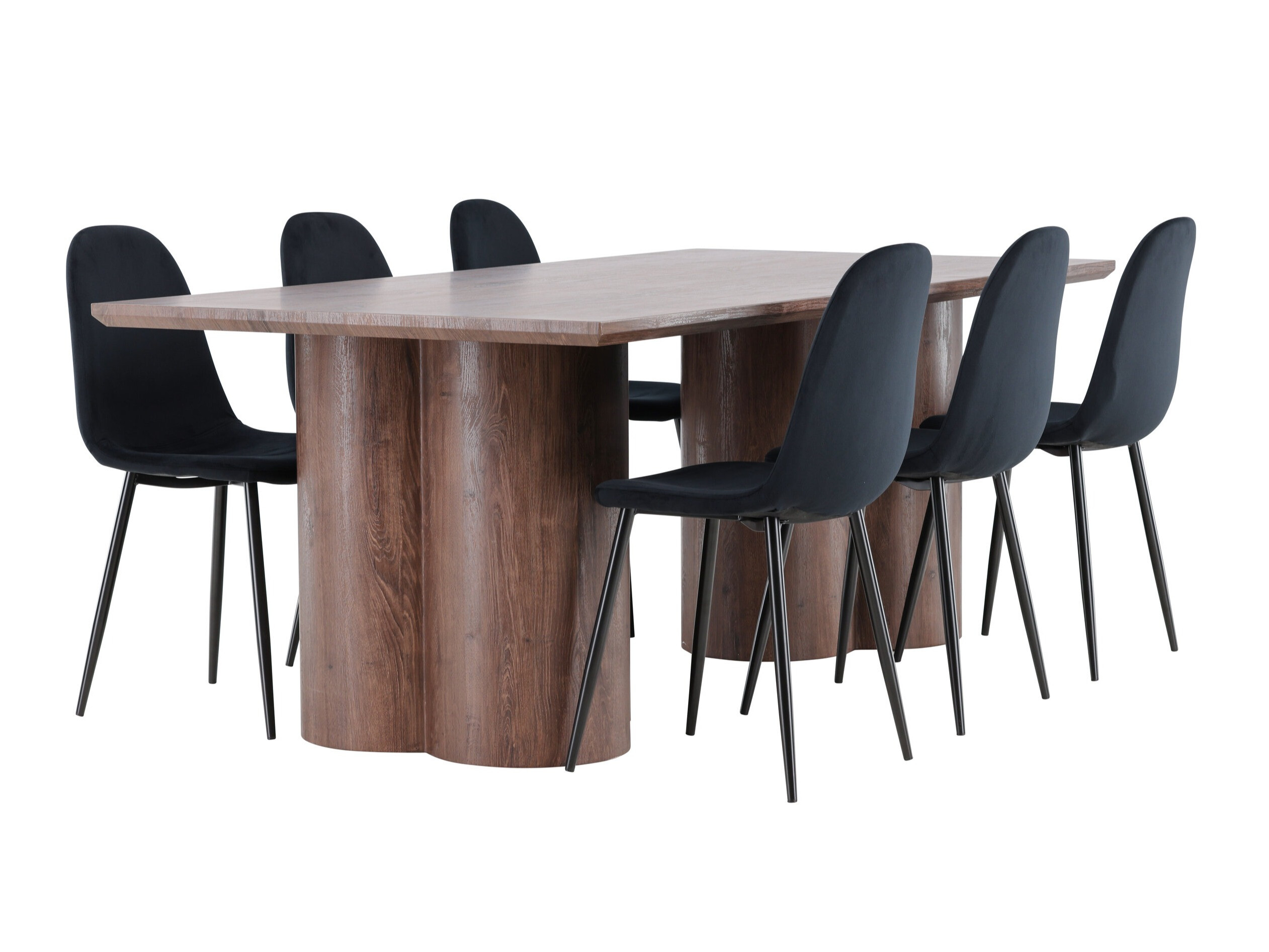 Salle à manger complète Dallas 4959 (Noir)