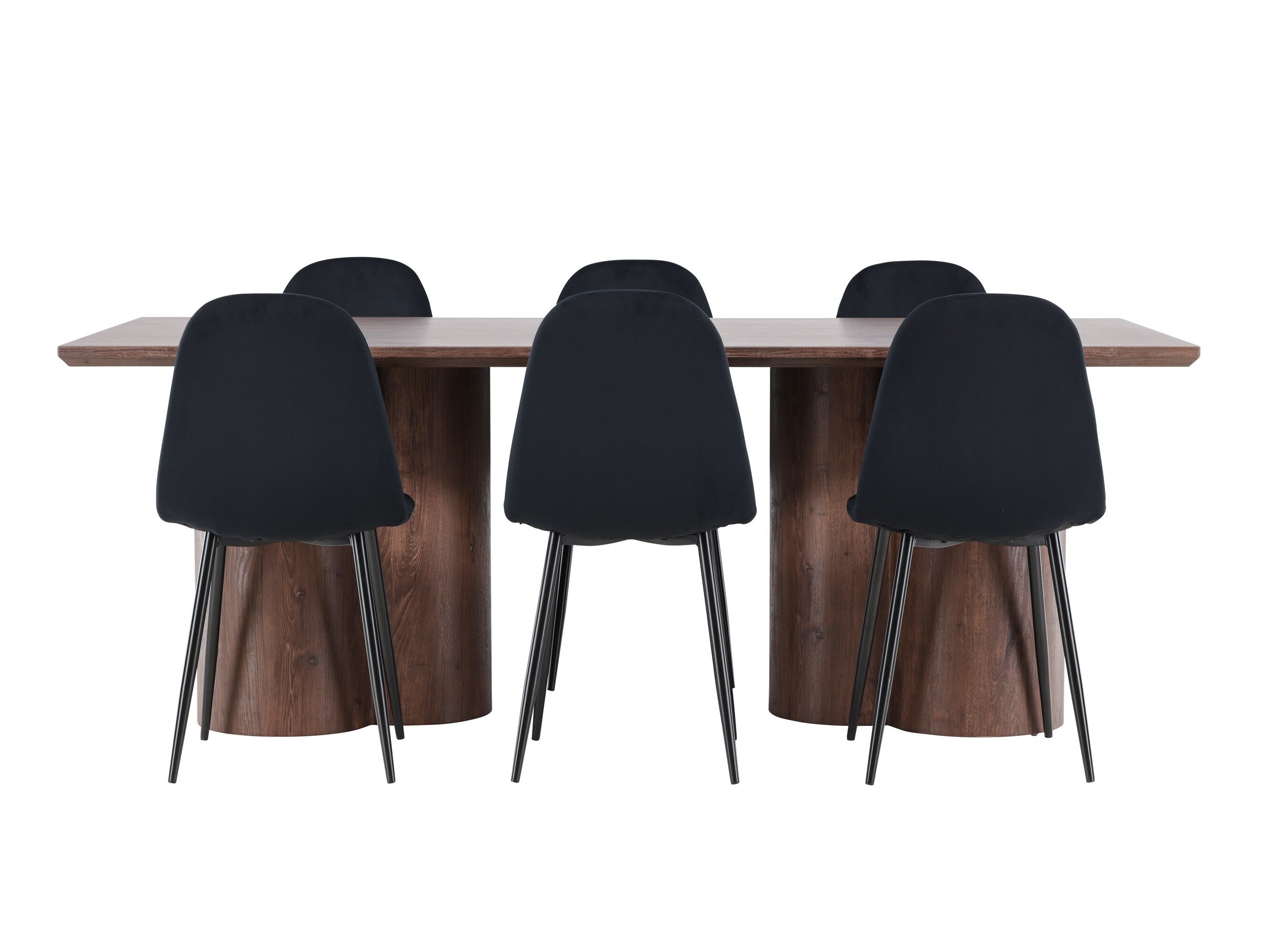 Salle à manger complète Dallas 4959 (Noir)