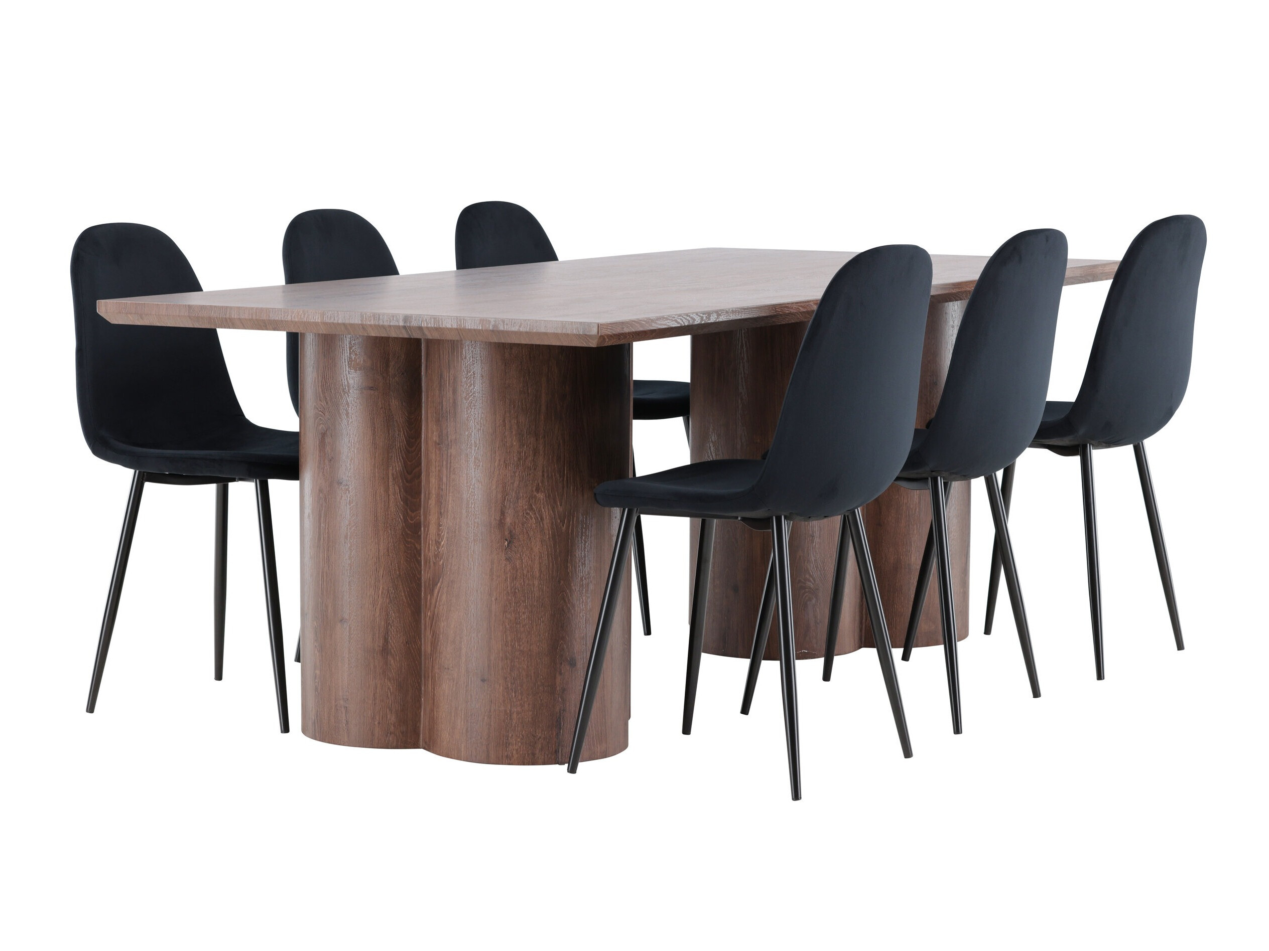 Salle à manger complète Dallas 4959 (Noir)