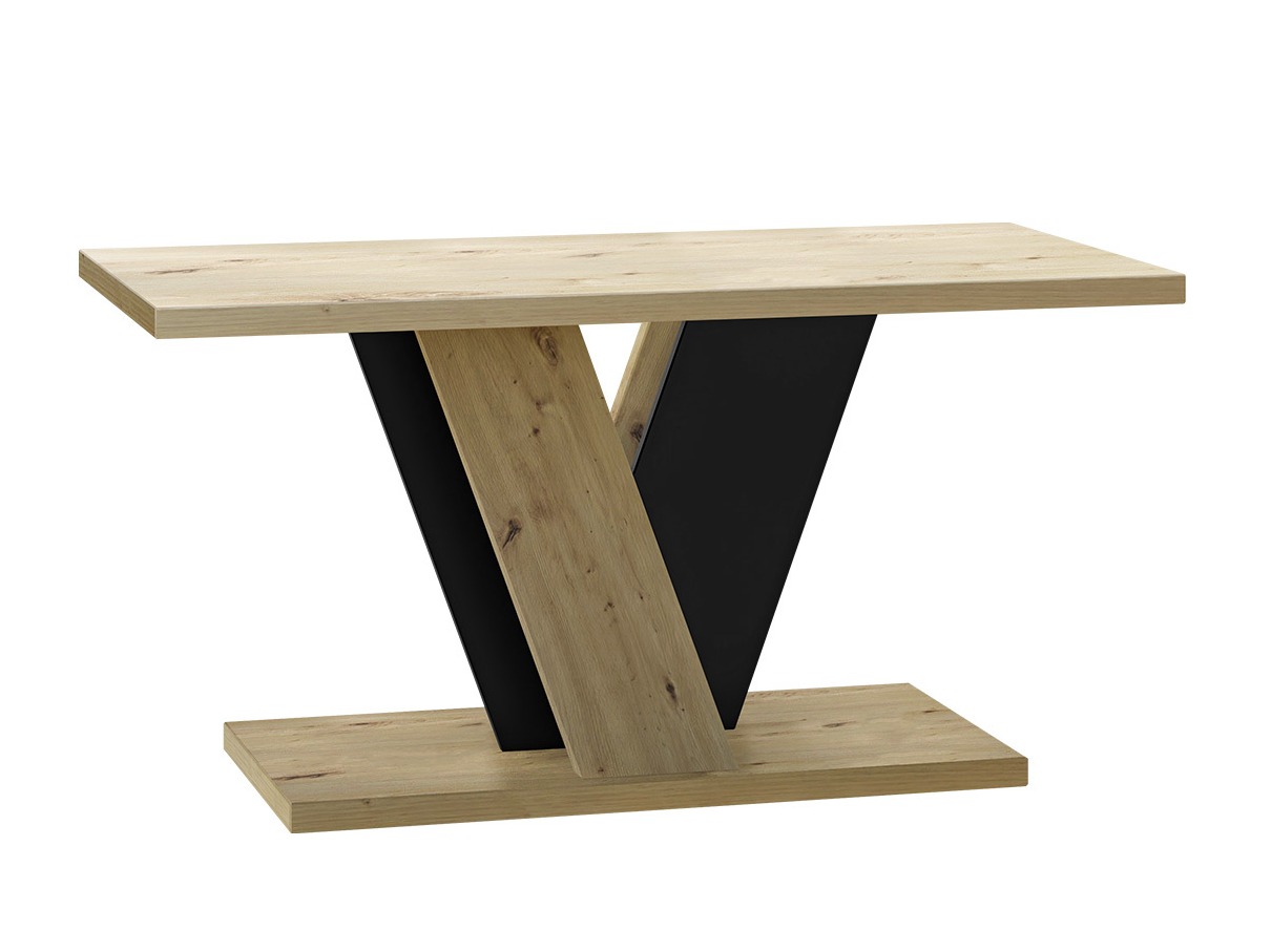Table basse Goodyear 128 (Chêne Artisan + Noir)