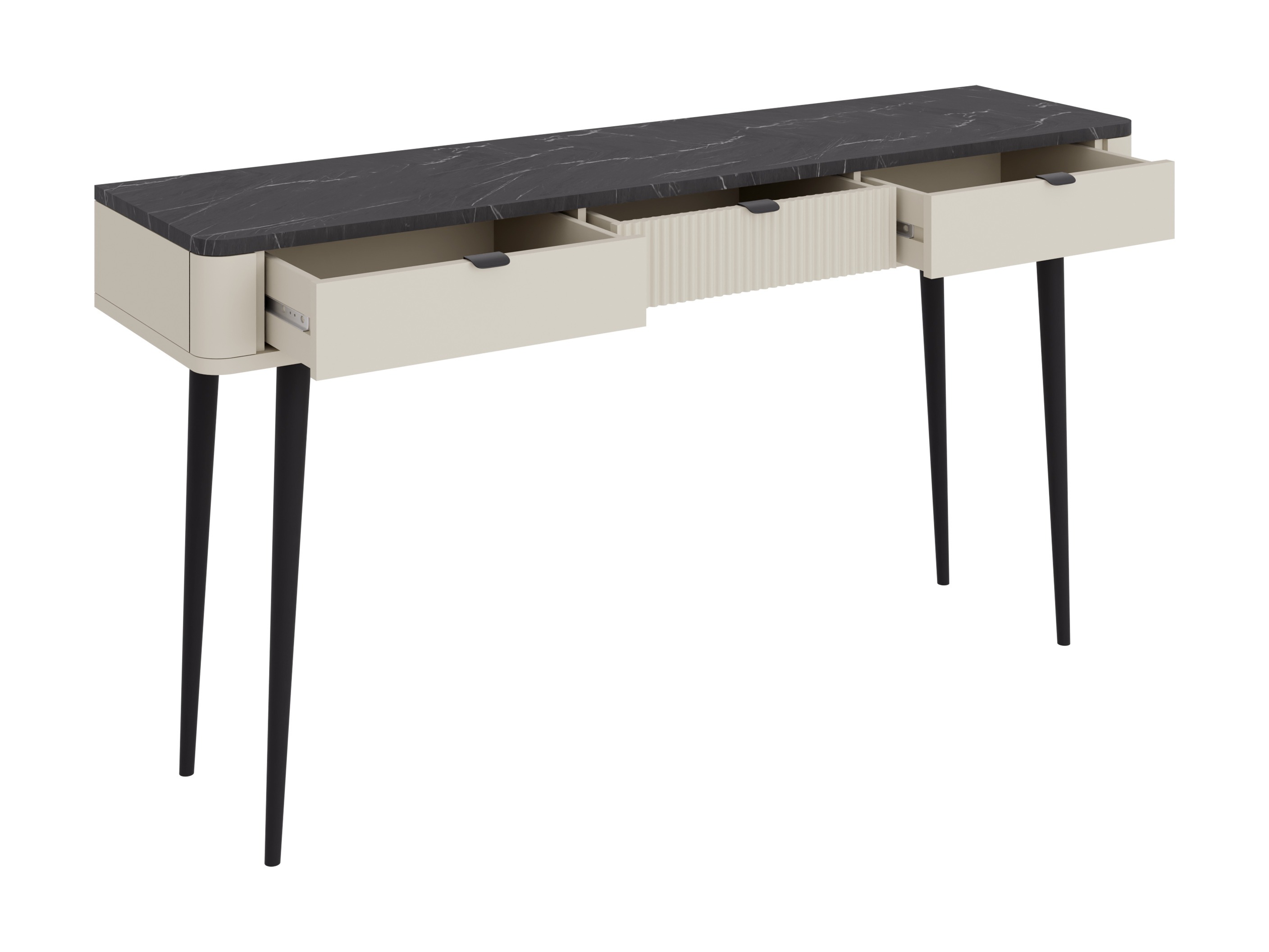 Ensemble de bureau à domicile Lufela 123 (Cachemire + Marbre gris)