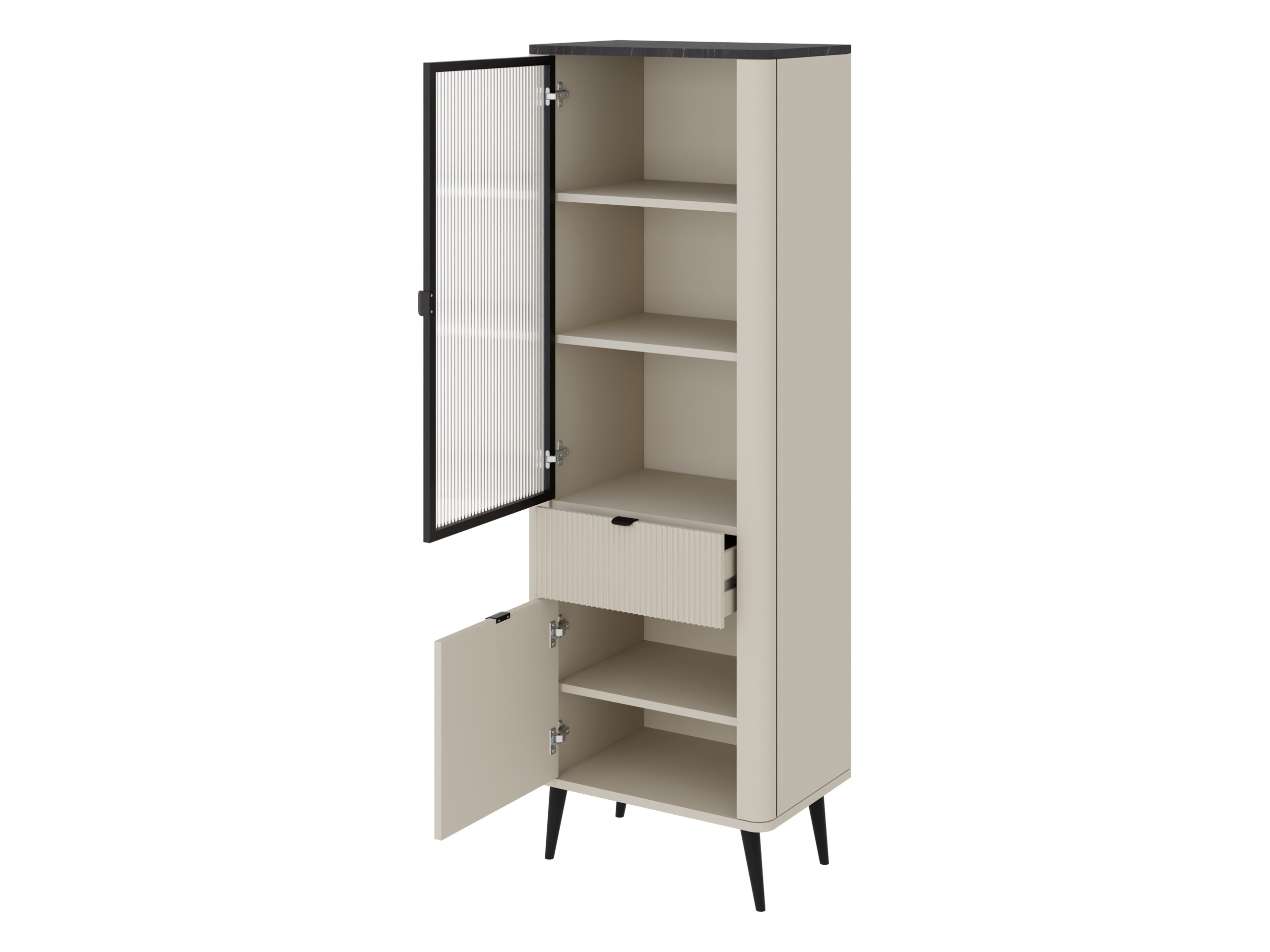 Ensemble de salon Lufela 121 (Cachemire + Noyer)