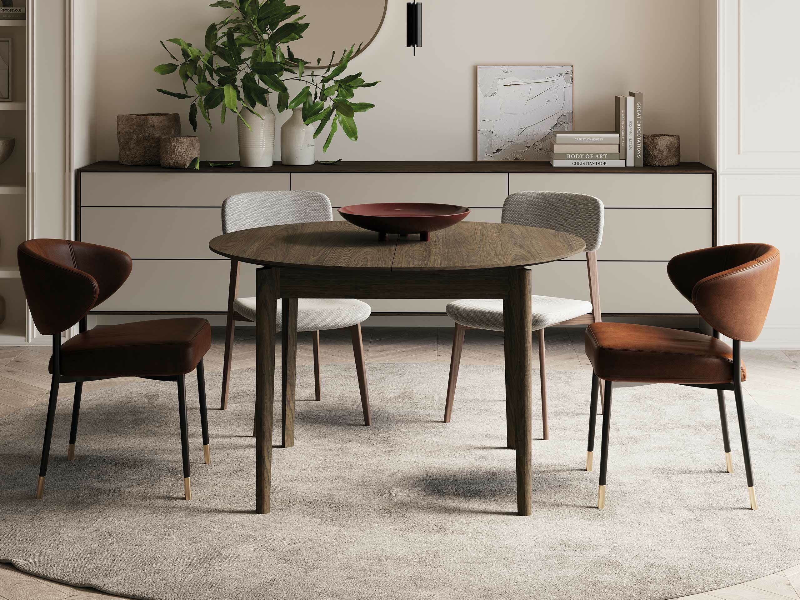 Table Fresno 180 (Chêne foncé)
