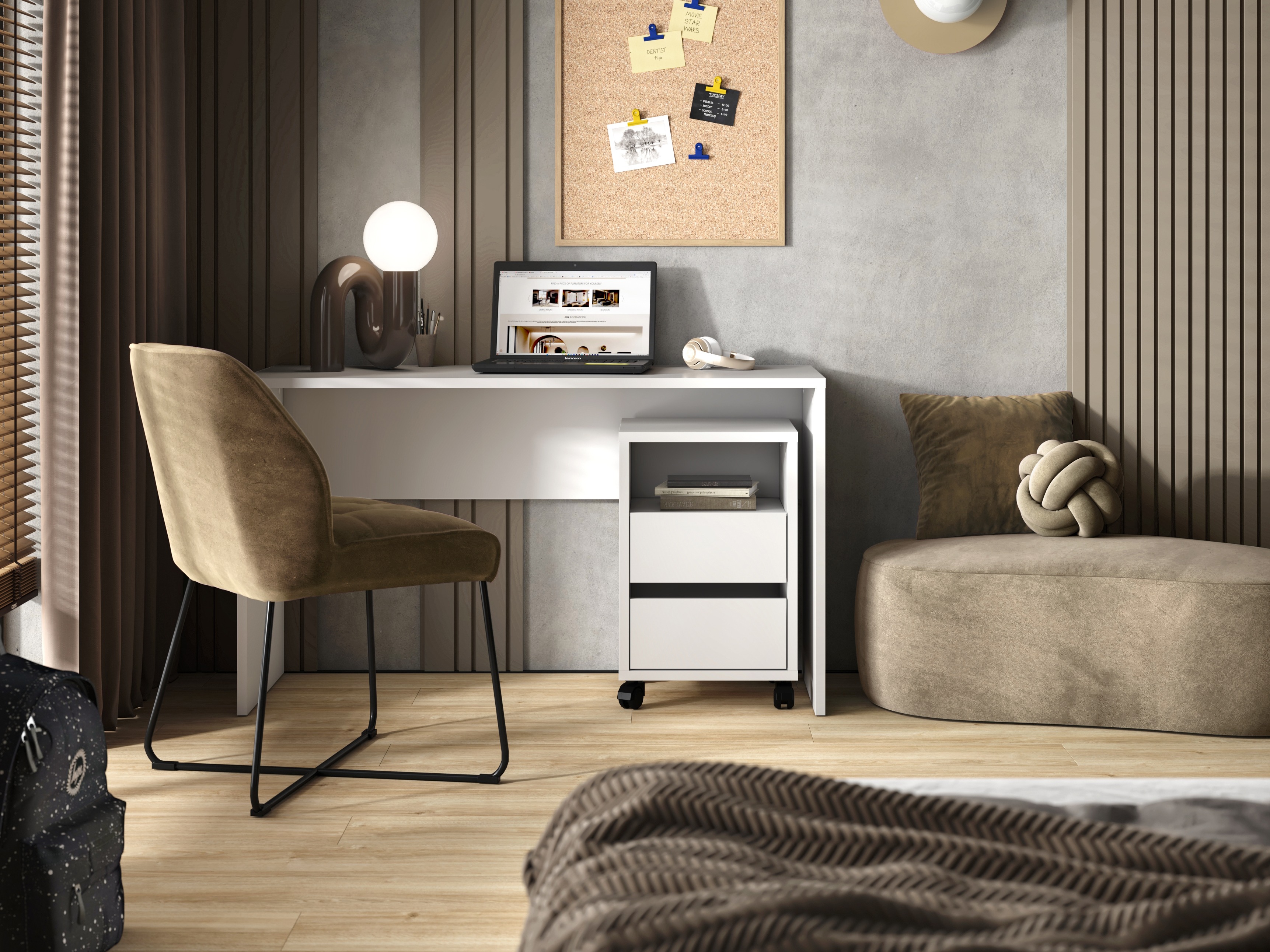 Bureau Austin 347 (Blanc)