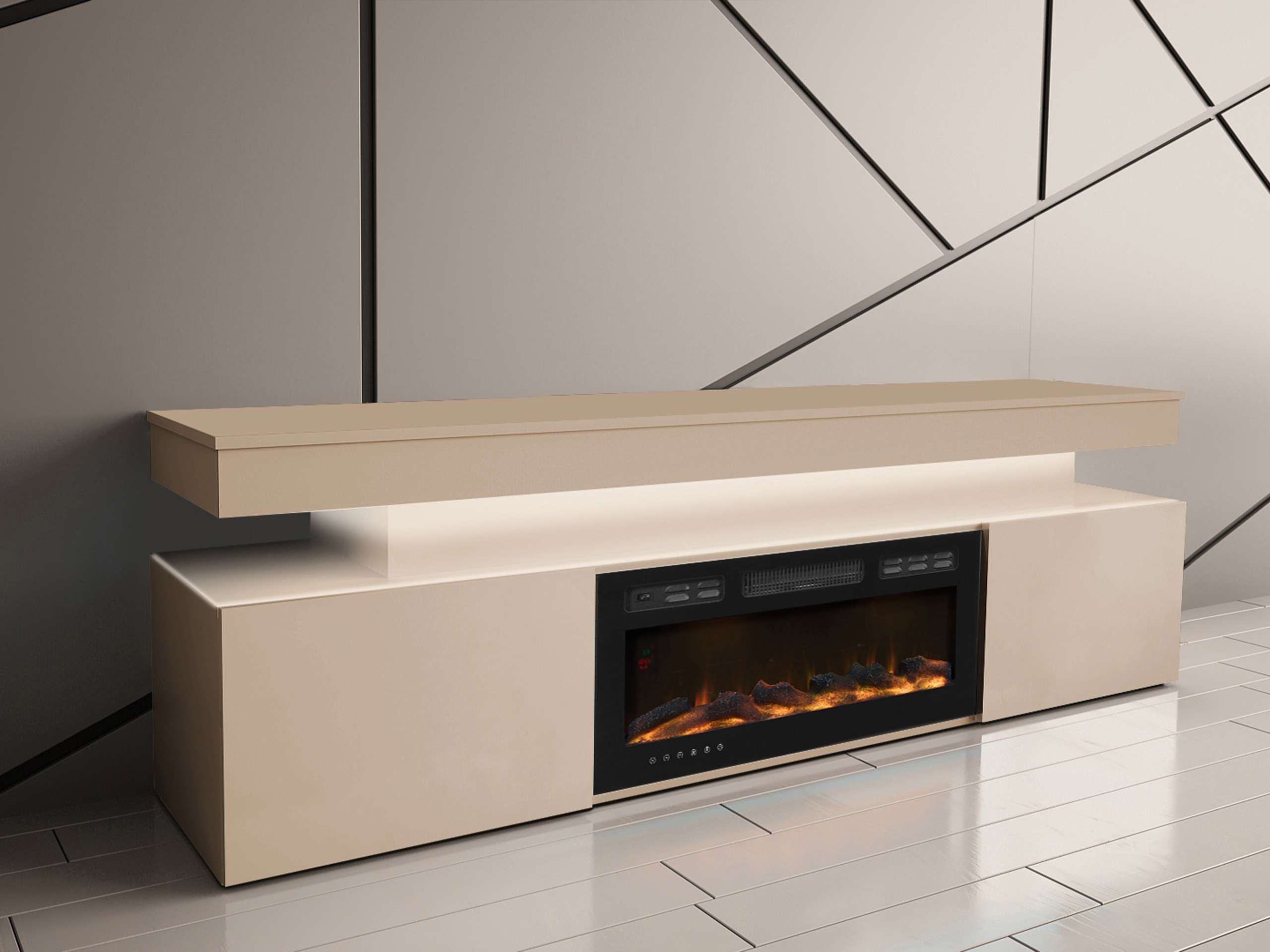 Meuble TV Monfero 104 (Brun clair)