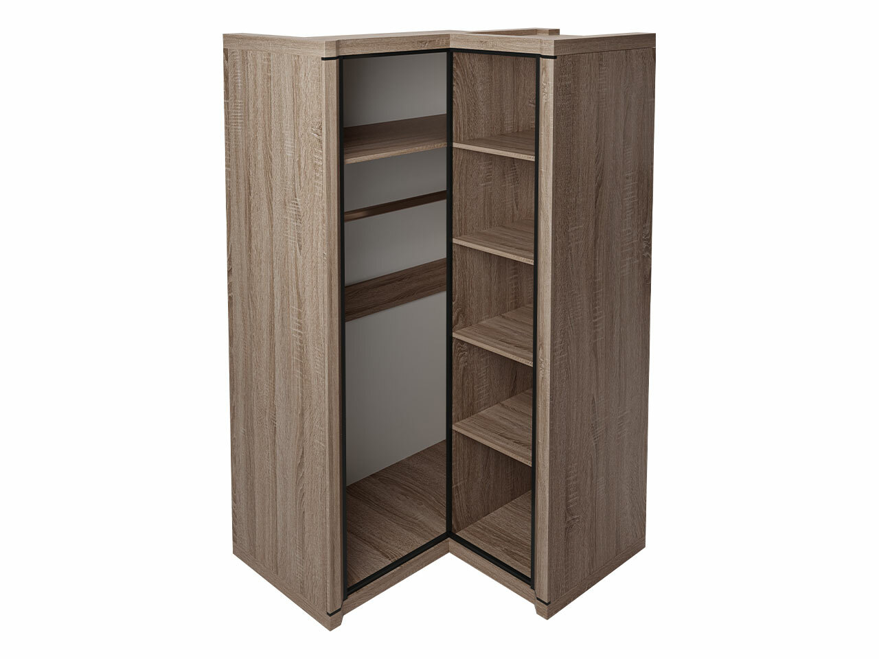 Armoire d'angle Lorelie 119 (Sonoma chêne)