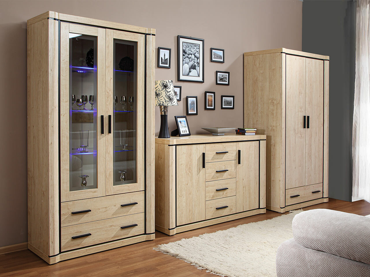 Armoire Lorelie 118 (Sonoma chêne)