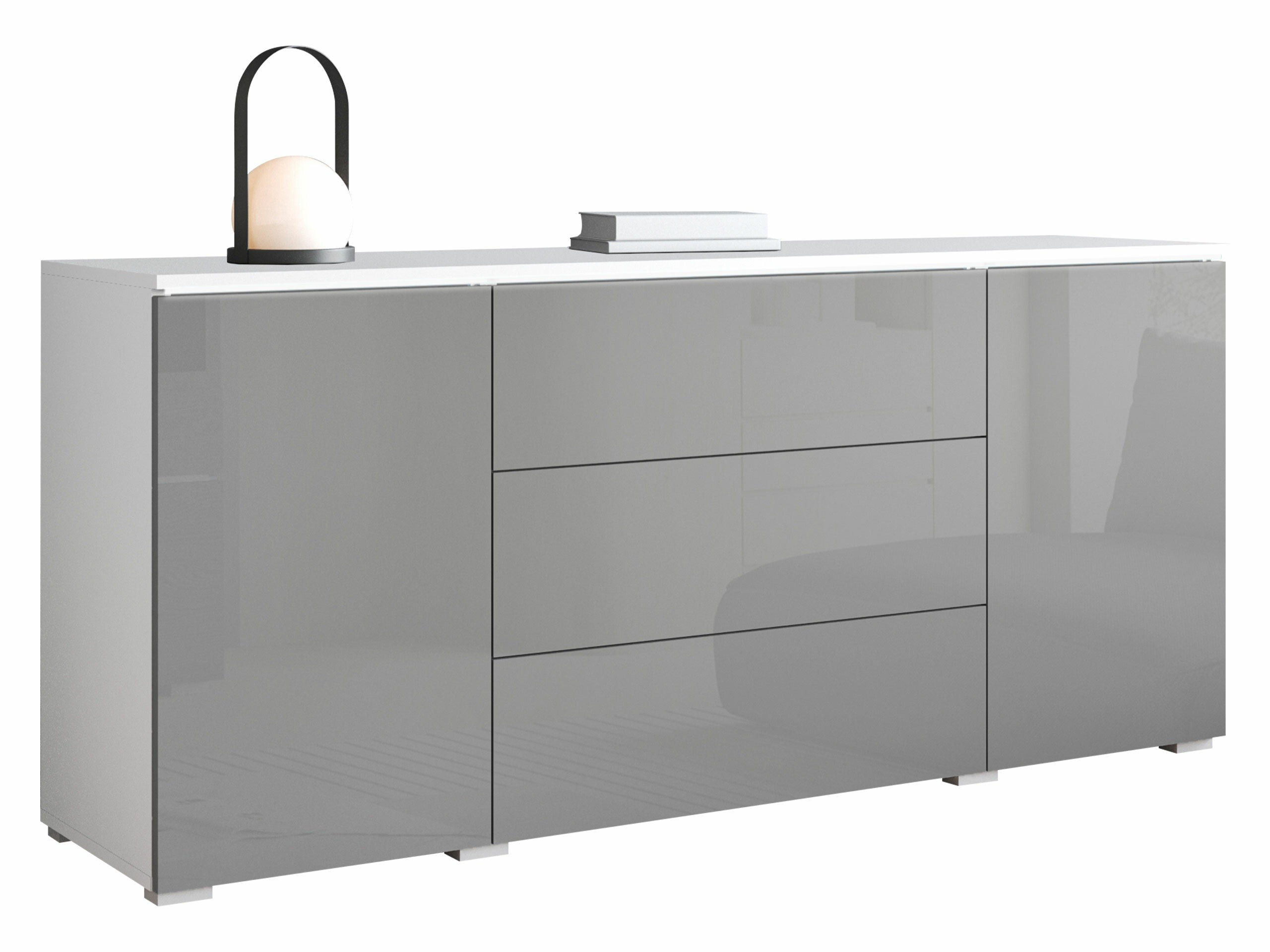 Commode Mirfivo 102 (Gris brillant)