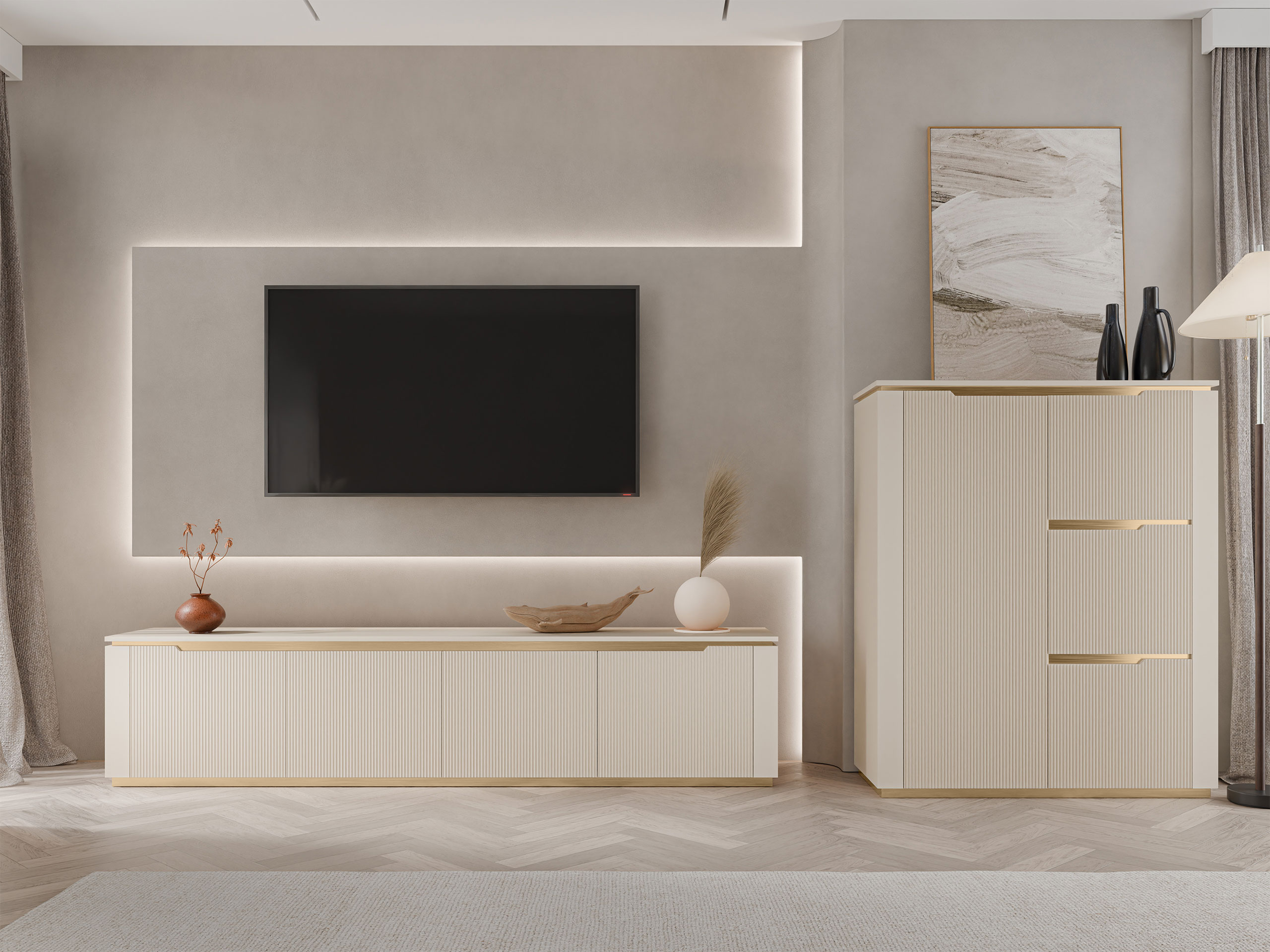 Ensemble de salon Comfivo Elivelo 105