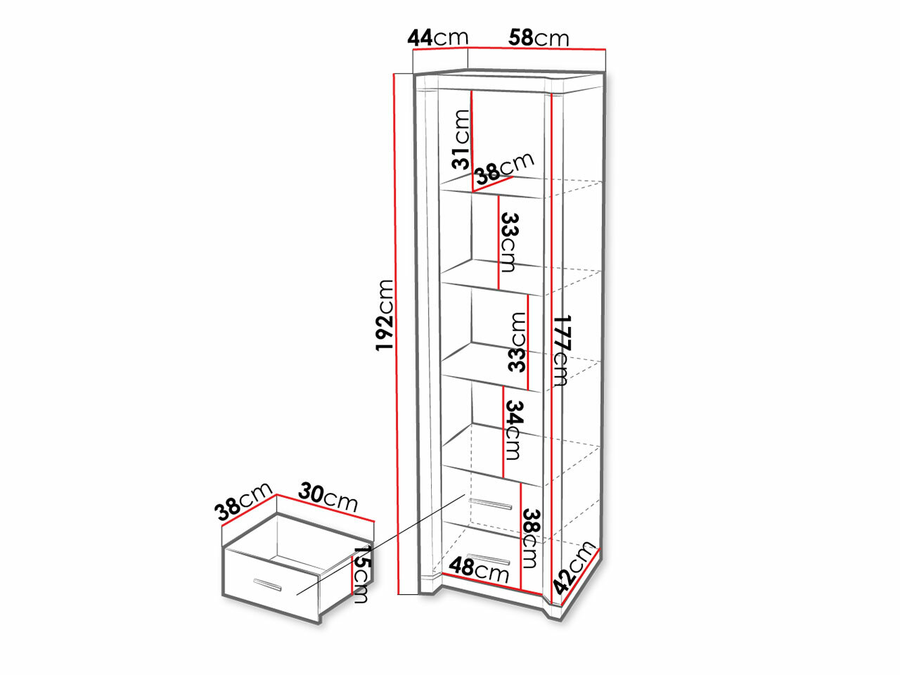 Étagère Lorelie 115 (Truffe)
