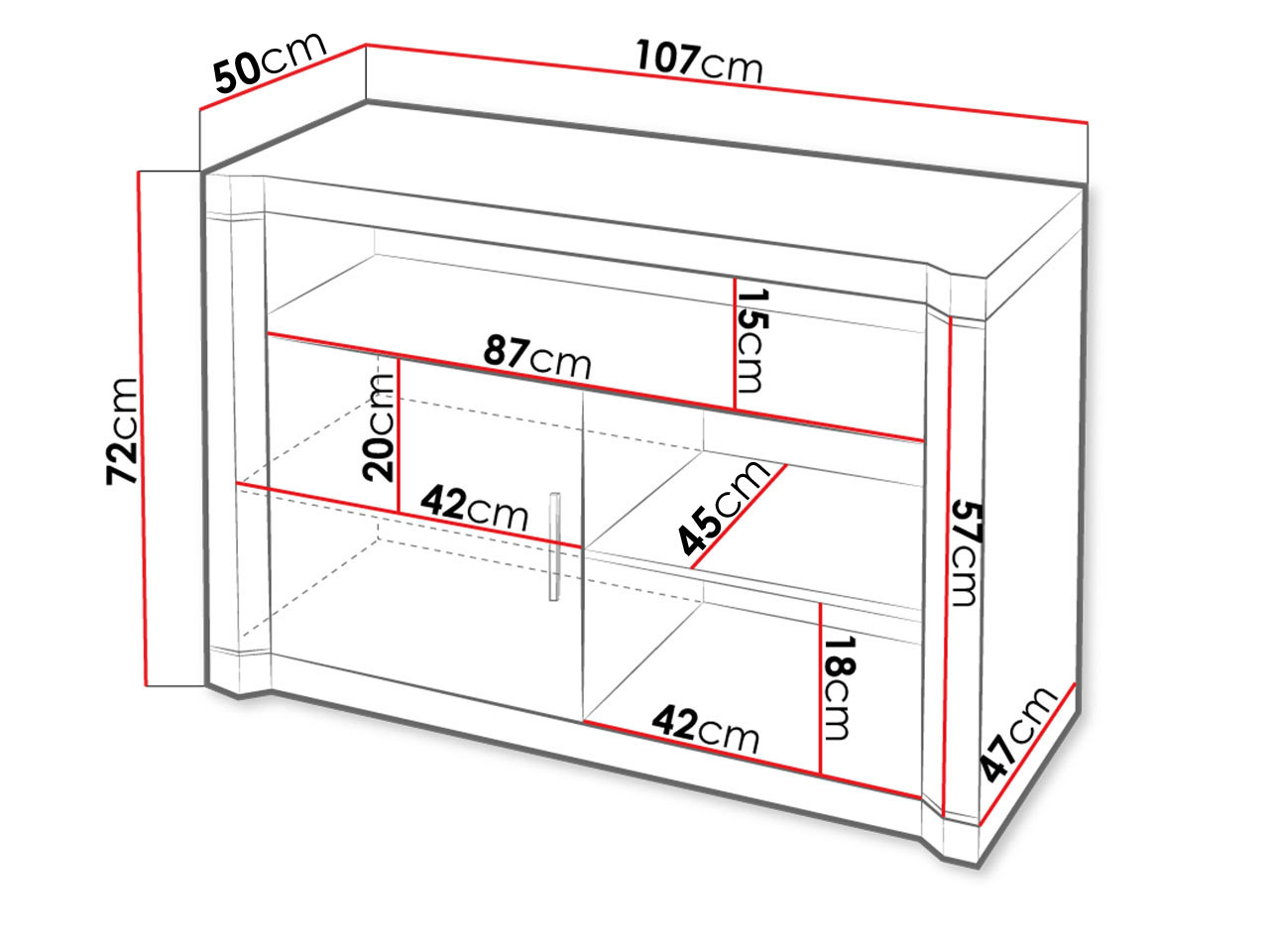 Meuble TV Lorelie 110 (Truffe chêne)