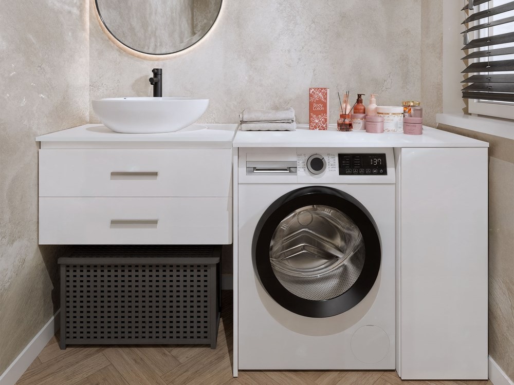 Armoire de bain à poser Balelbo 114 (Blanc)