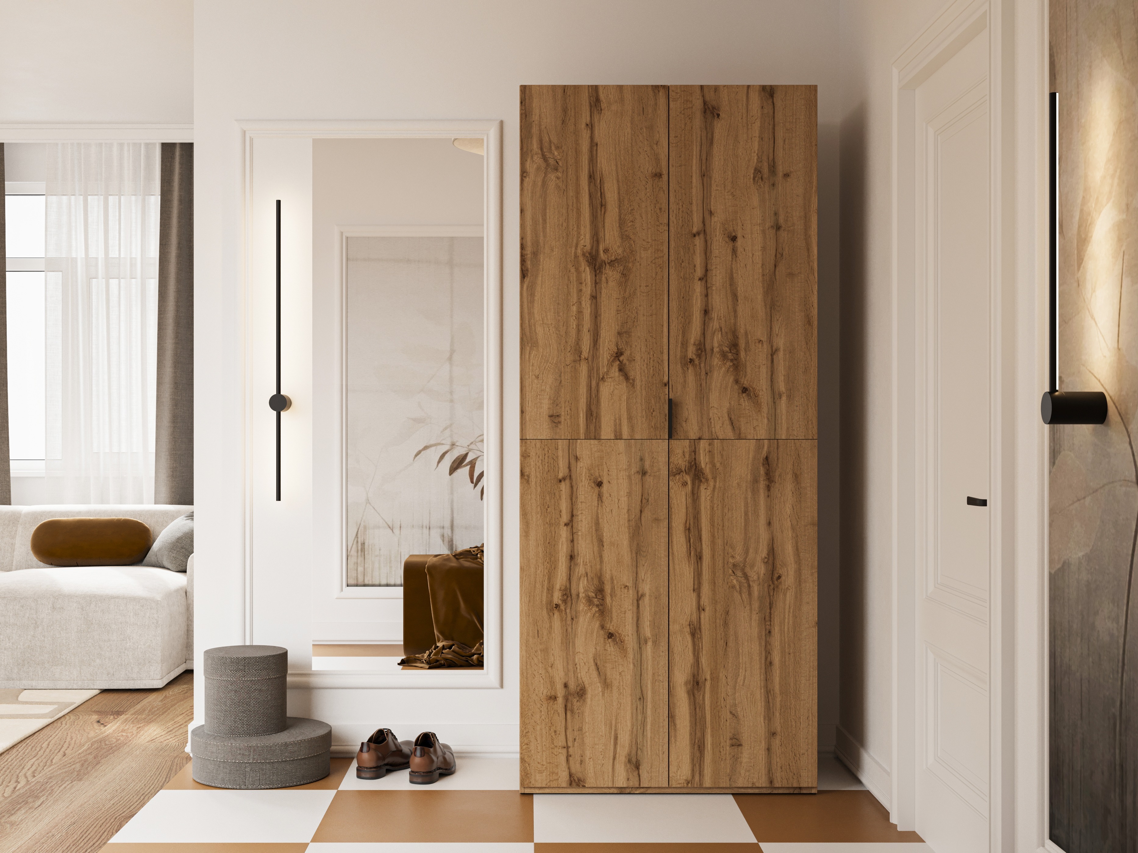 Armoire Austin 387 (Chêne wotan)