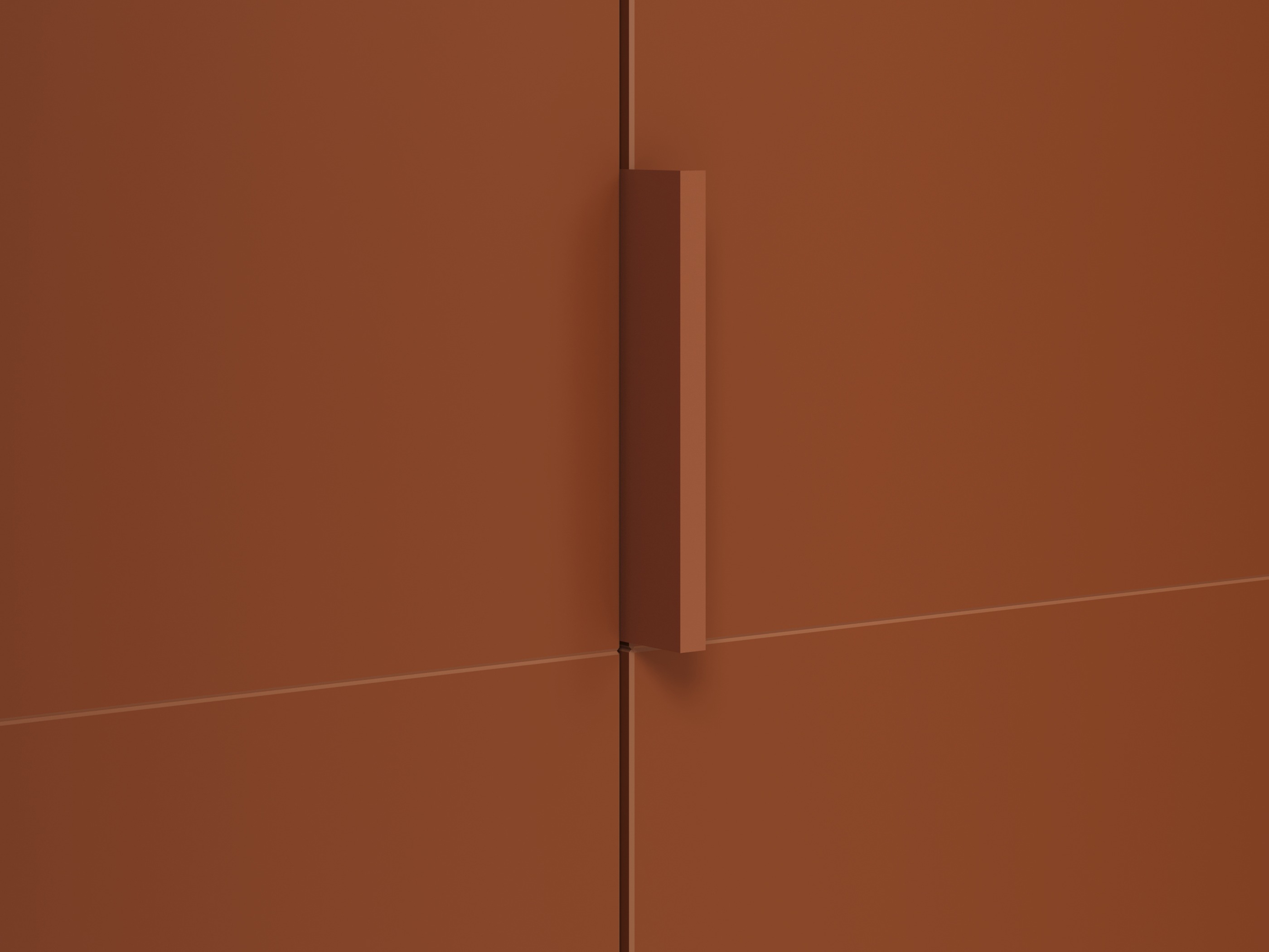 Armoire Austin 387 (Orange + Chêne)
