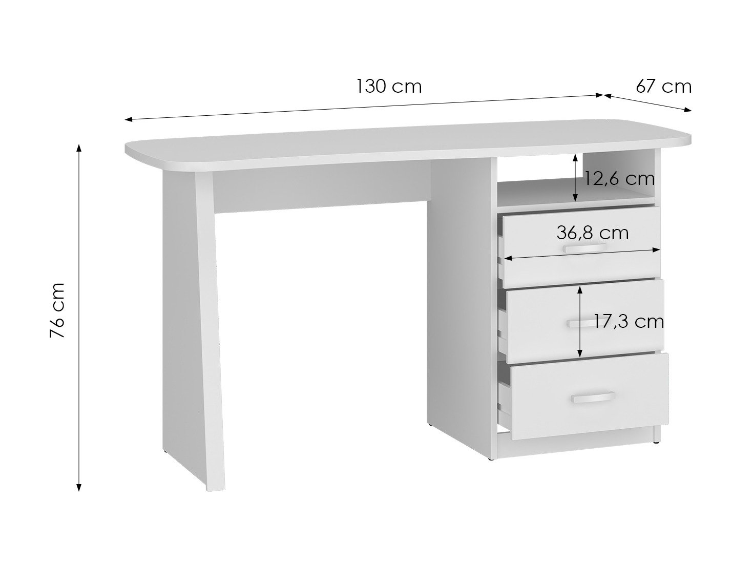 Bureau Ontario 204 (Blanc)