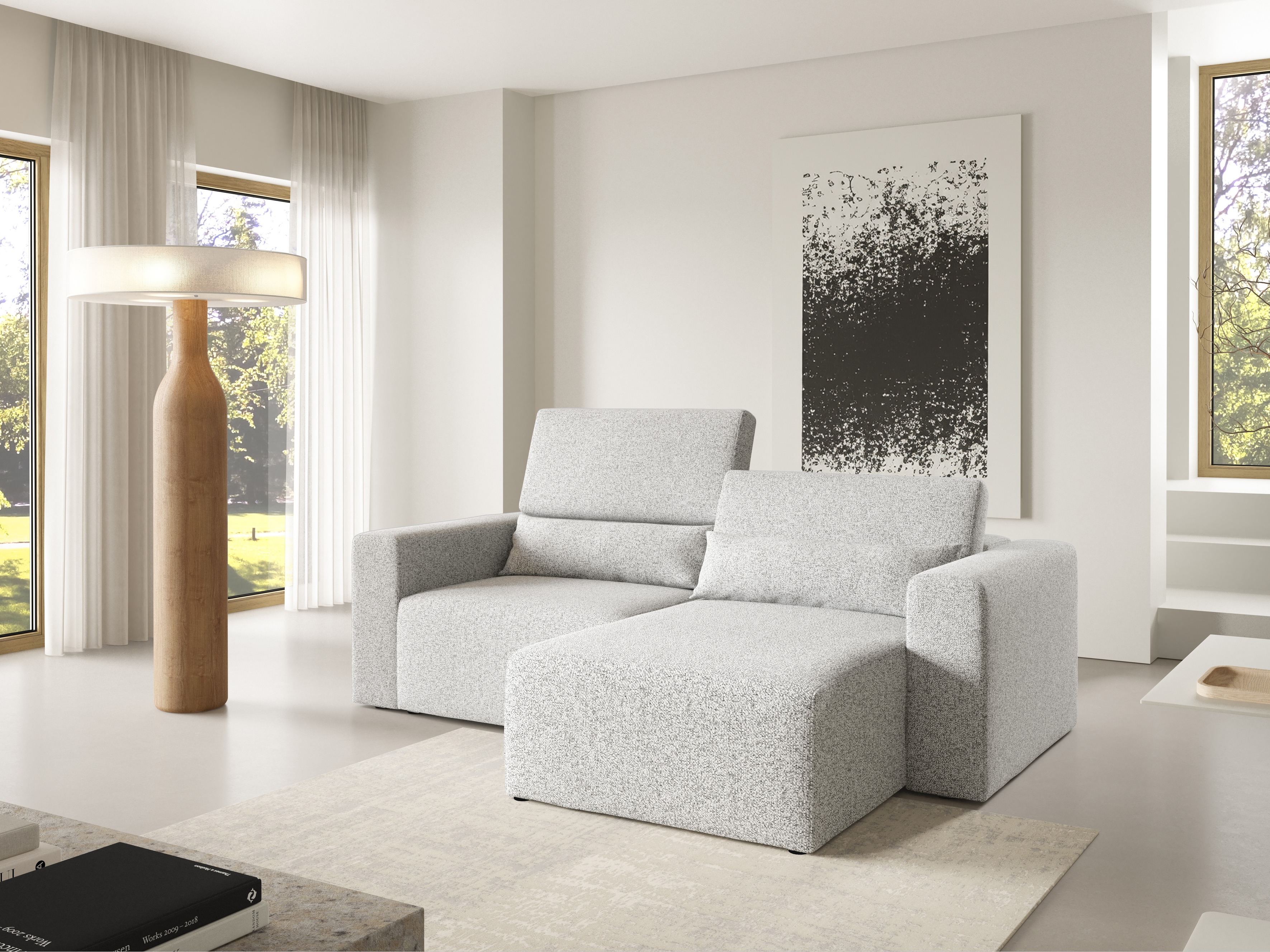 Canapé d'angle modulaire Virorle 105 (Puente 80)