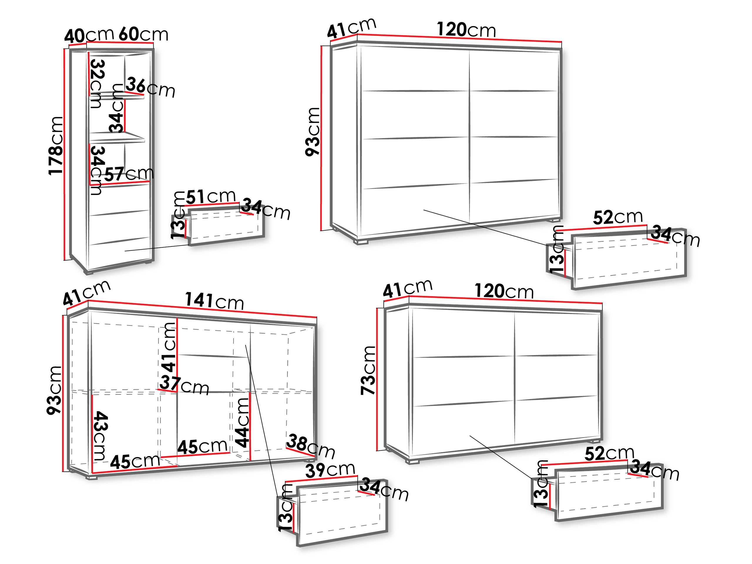 Ensemble de salon Comfivo Fersoe 108 (Blanc)