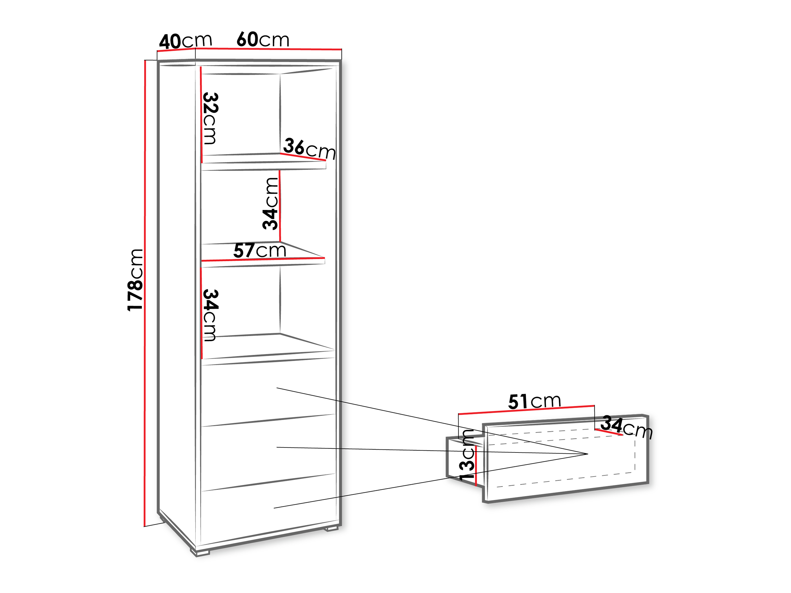 Étagère Comfivo Tutela (Blanc)