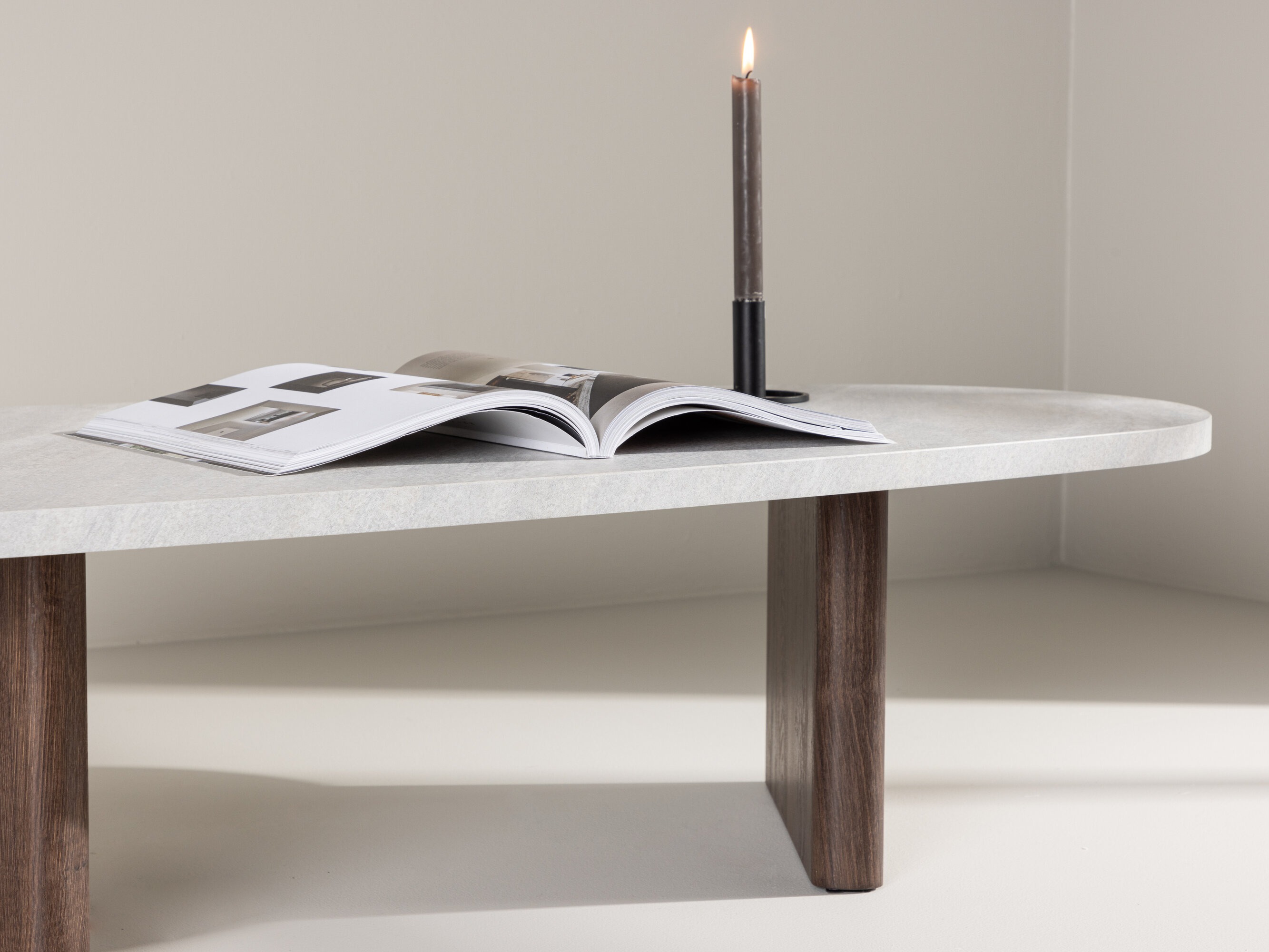 Table basse Dallas 4213 (Gris + Marron)