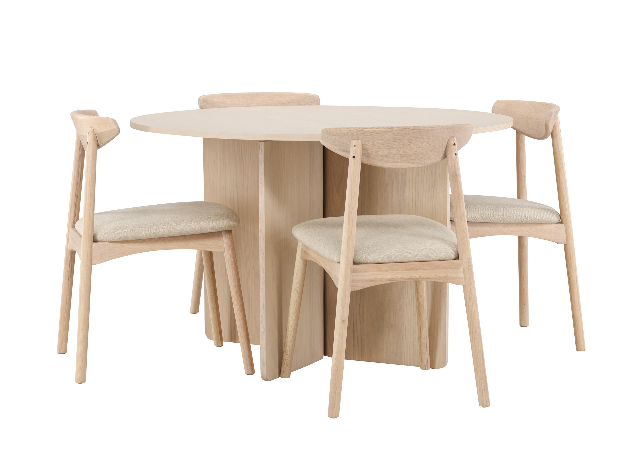 Salle à manger complète Dallas 4986 (Clair bois)