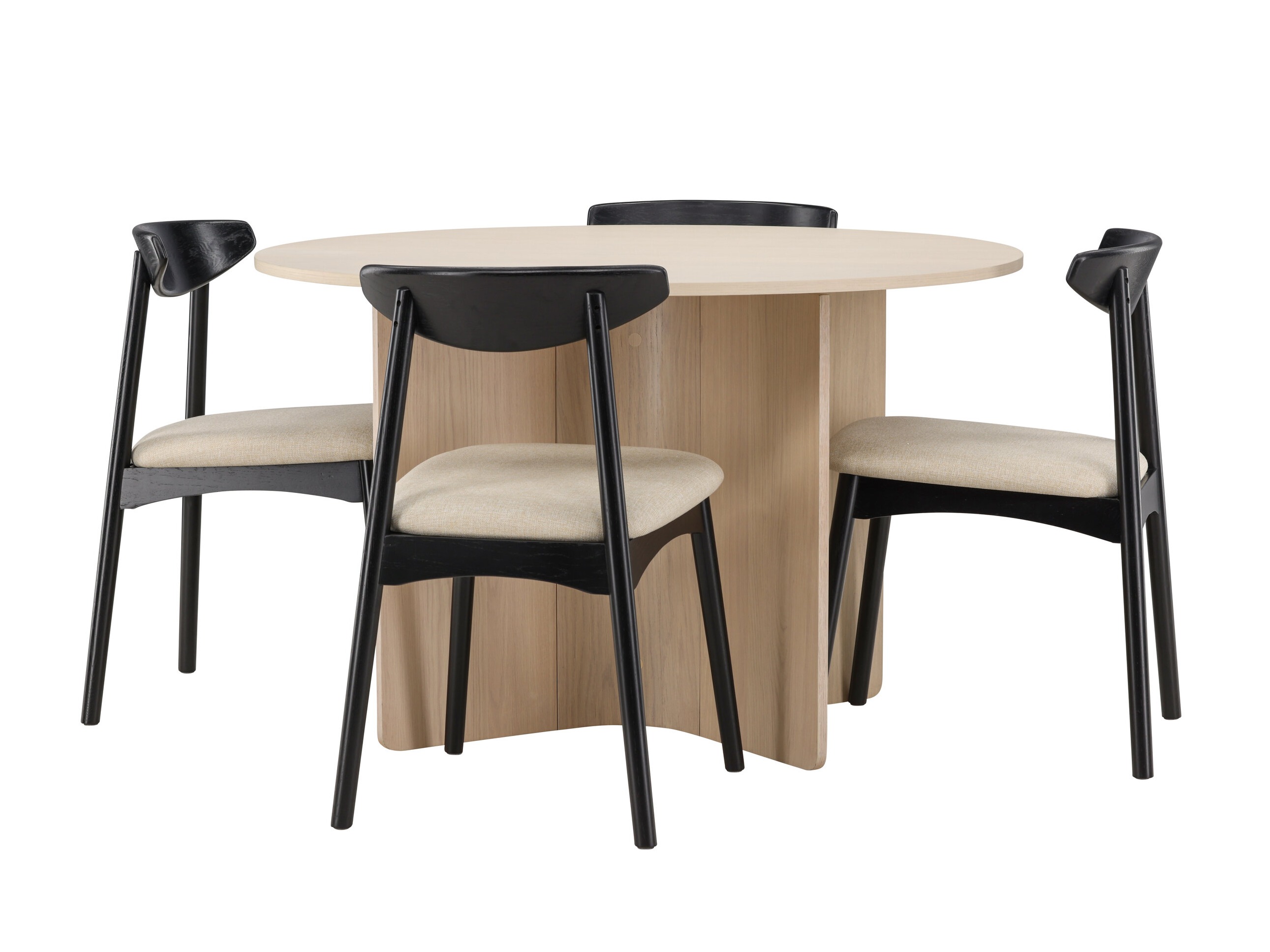 Salle à manger complète Dallas 4986 (Clair bois)