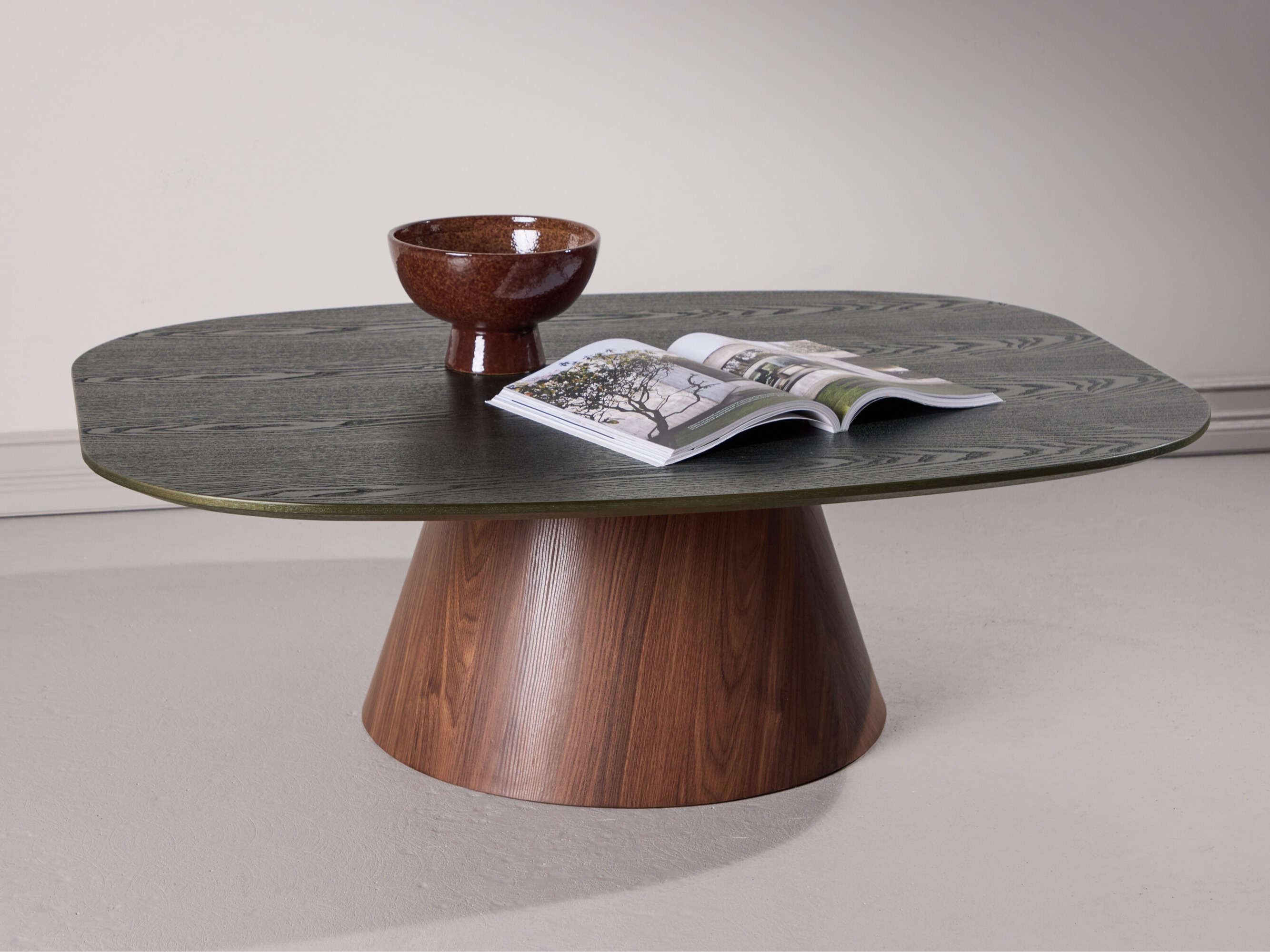 Table basse Dallas 4976 (Vert foncé + Marron)