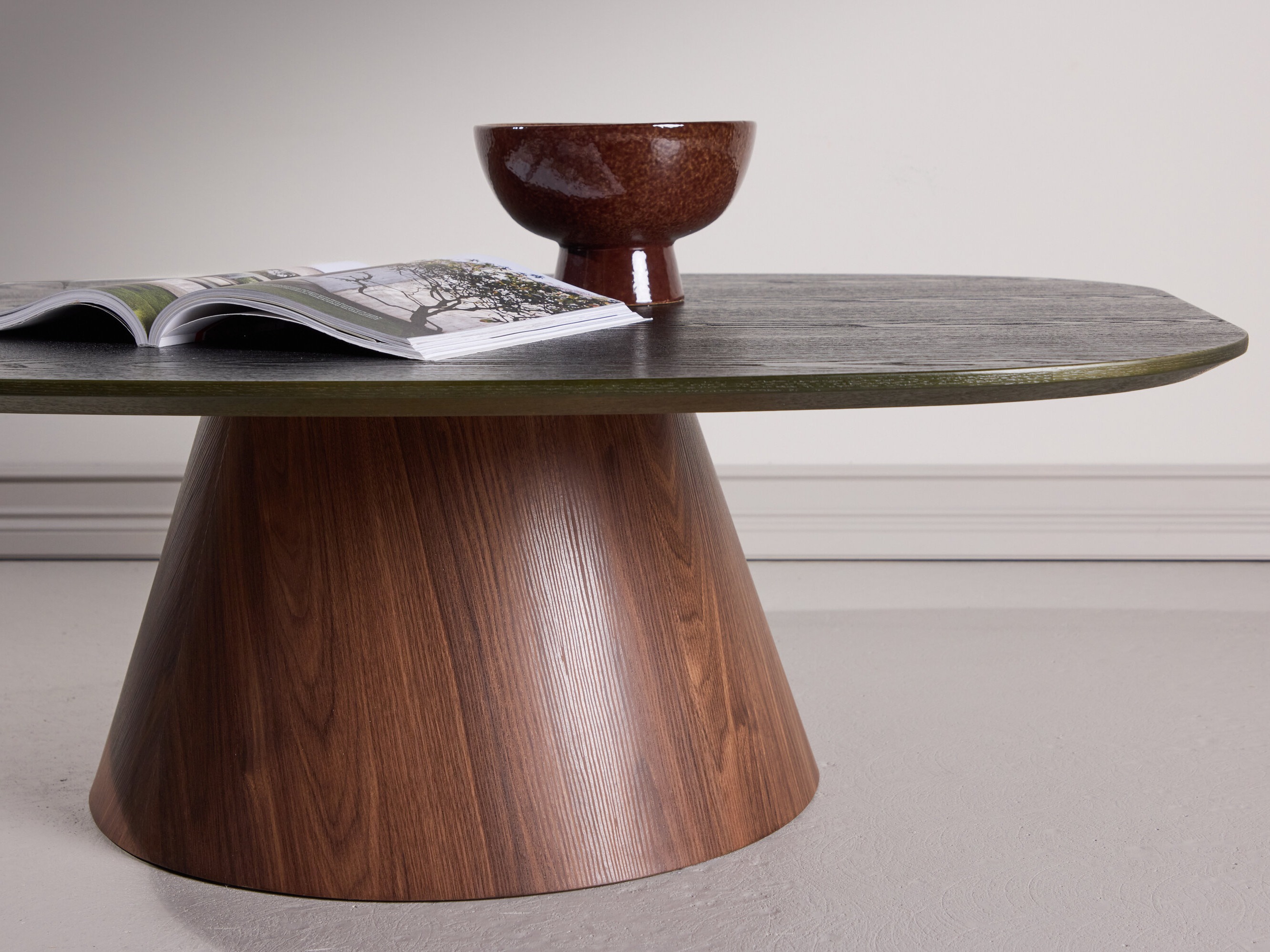 Table basse Dallas 4976 (Vert foncé + Marron)