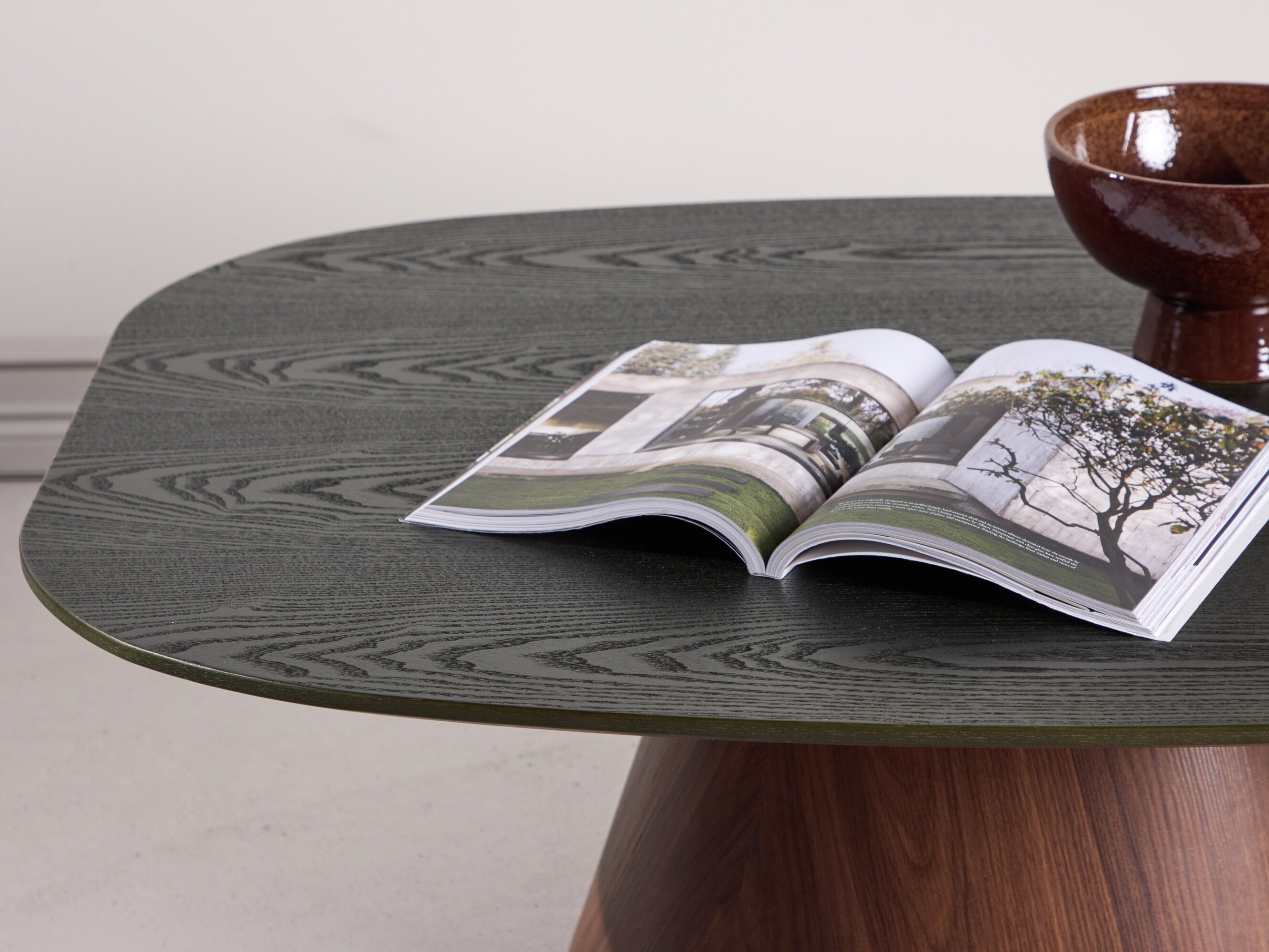Table basse Dallas 4976 (Vert foncé + Marron)