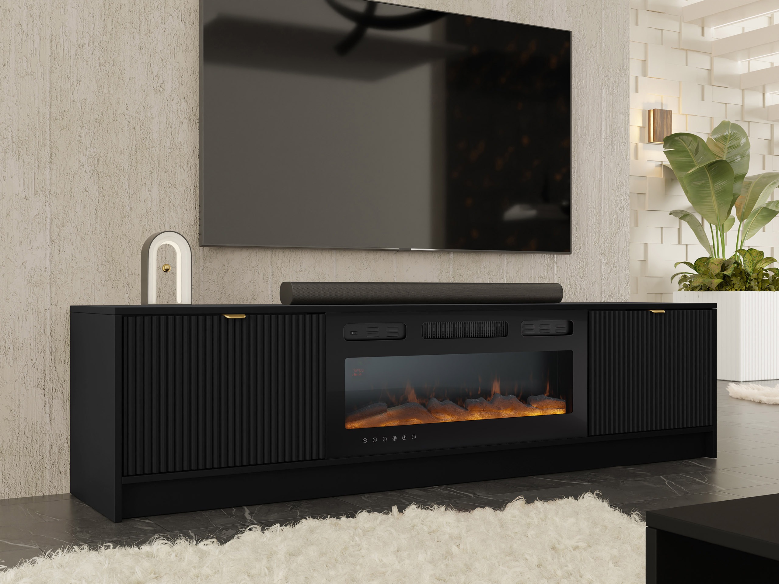 Meuble TV Comfivo Larmire 109 (Noir)