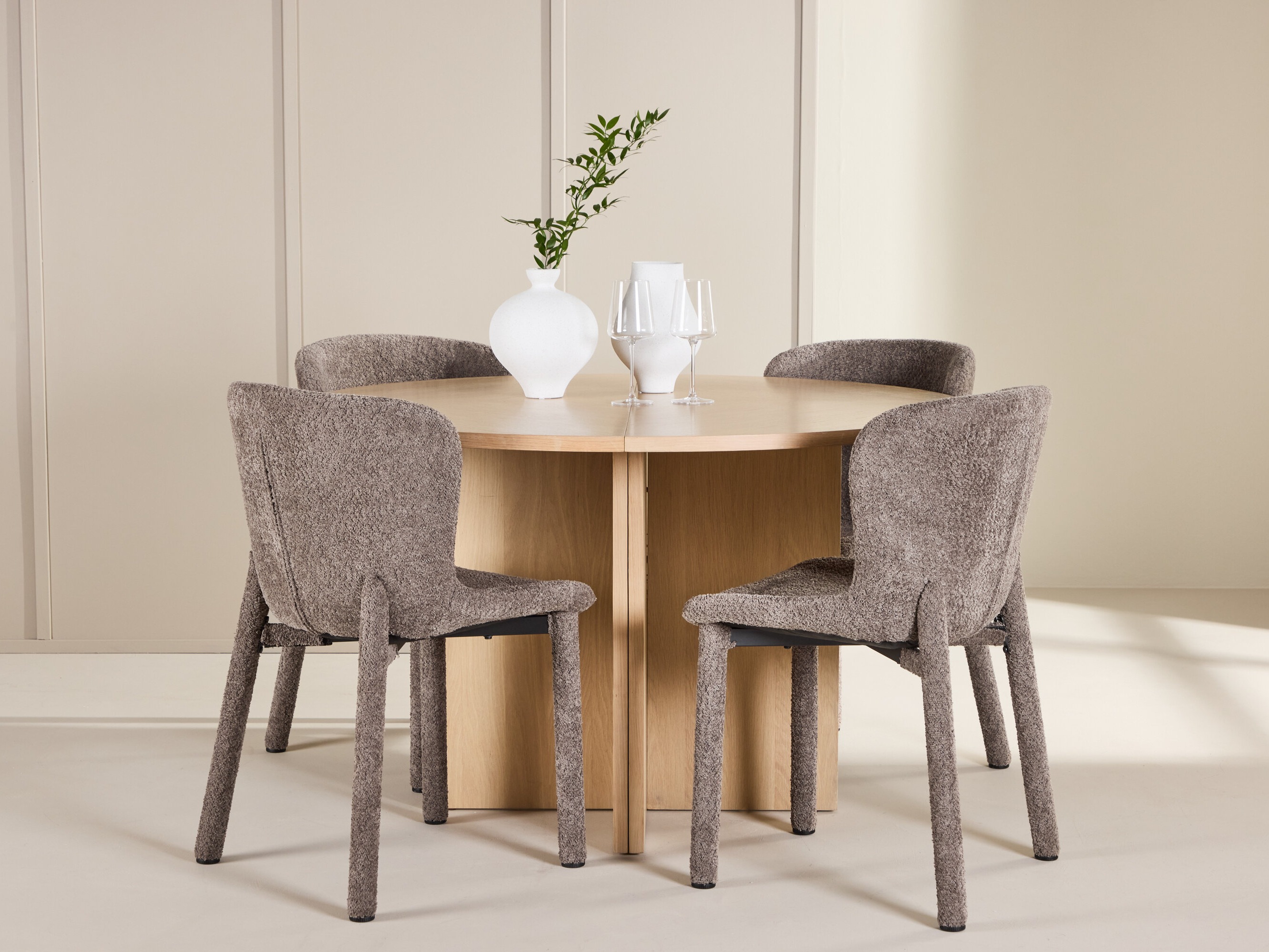Salle à manger complète Dallas 4988 (Chêne)