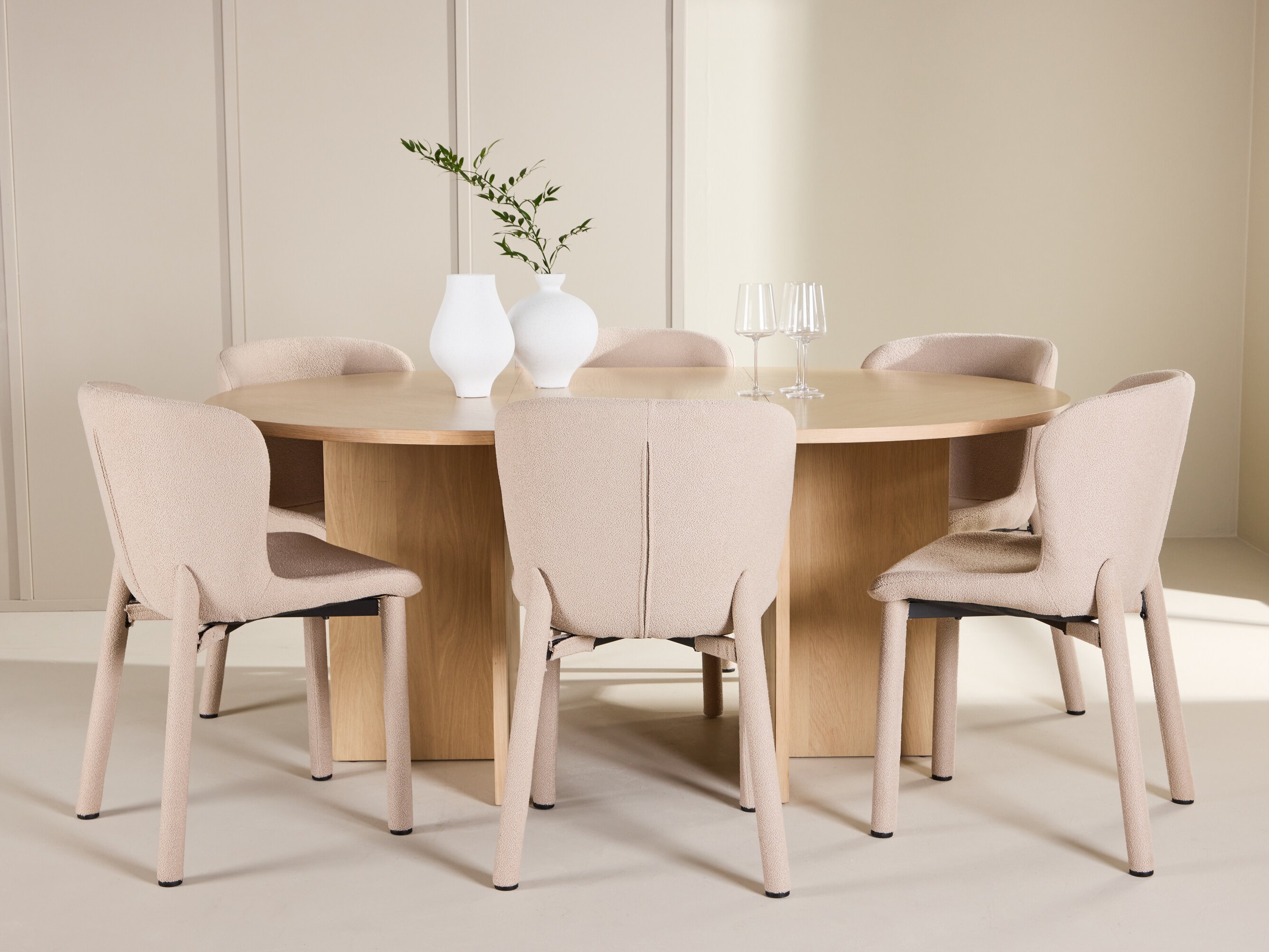 Salle à manger complète Dallas 4989 (Chêne)