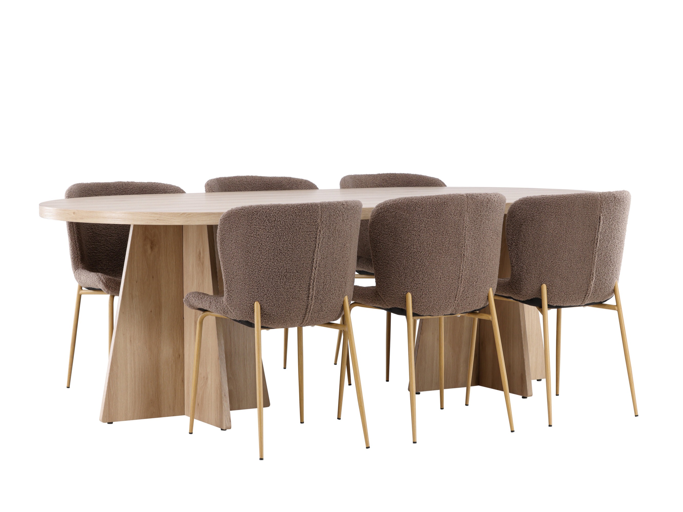 Salle à manger complète Dallas 4990 (Marron)