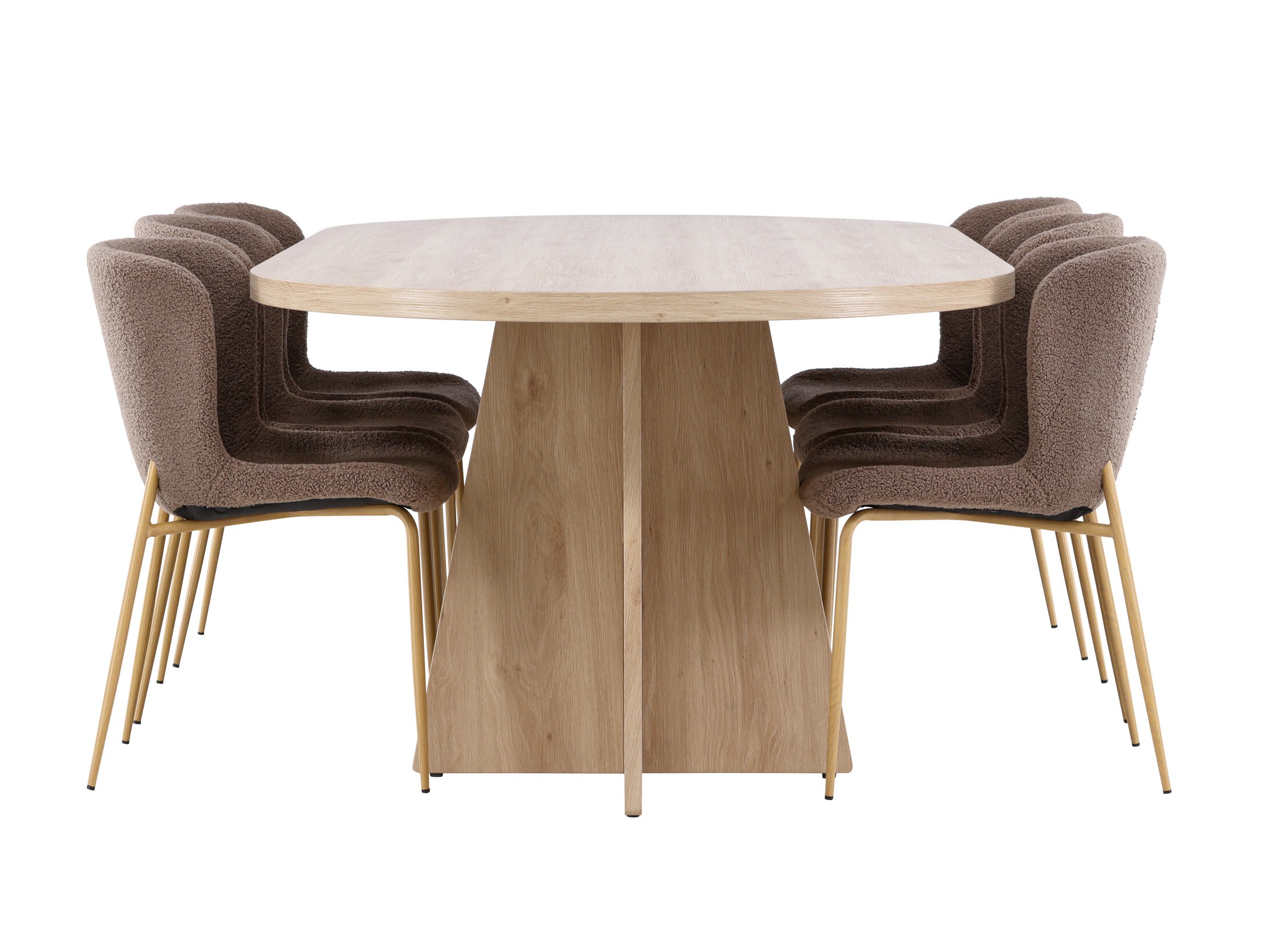 Salle à manger complète Dallas 4990 (Marron)