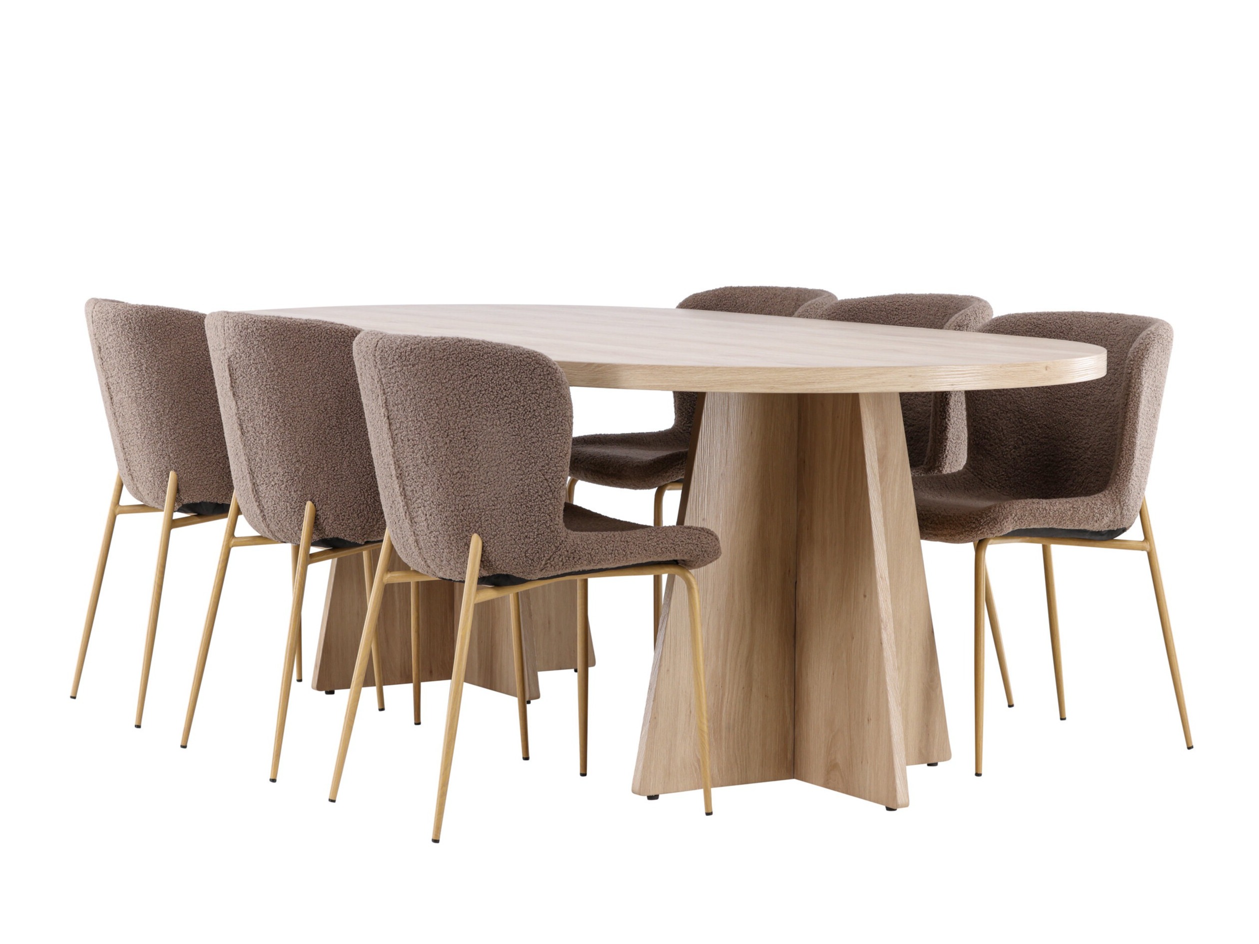 Salle à manger complète Dallas 4990 (Marron)