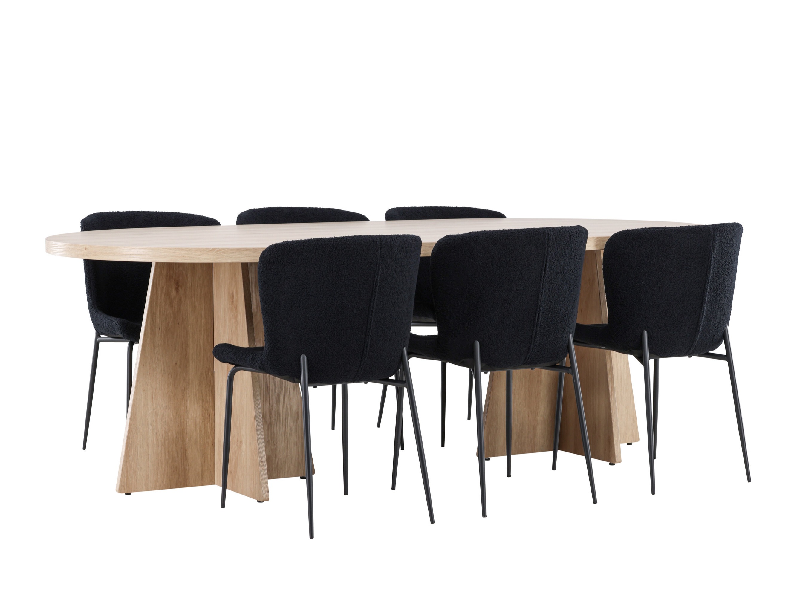Salle à manger complète Dallas 4990 (Noir)