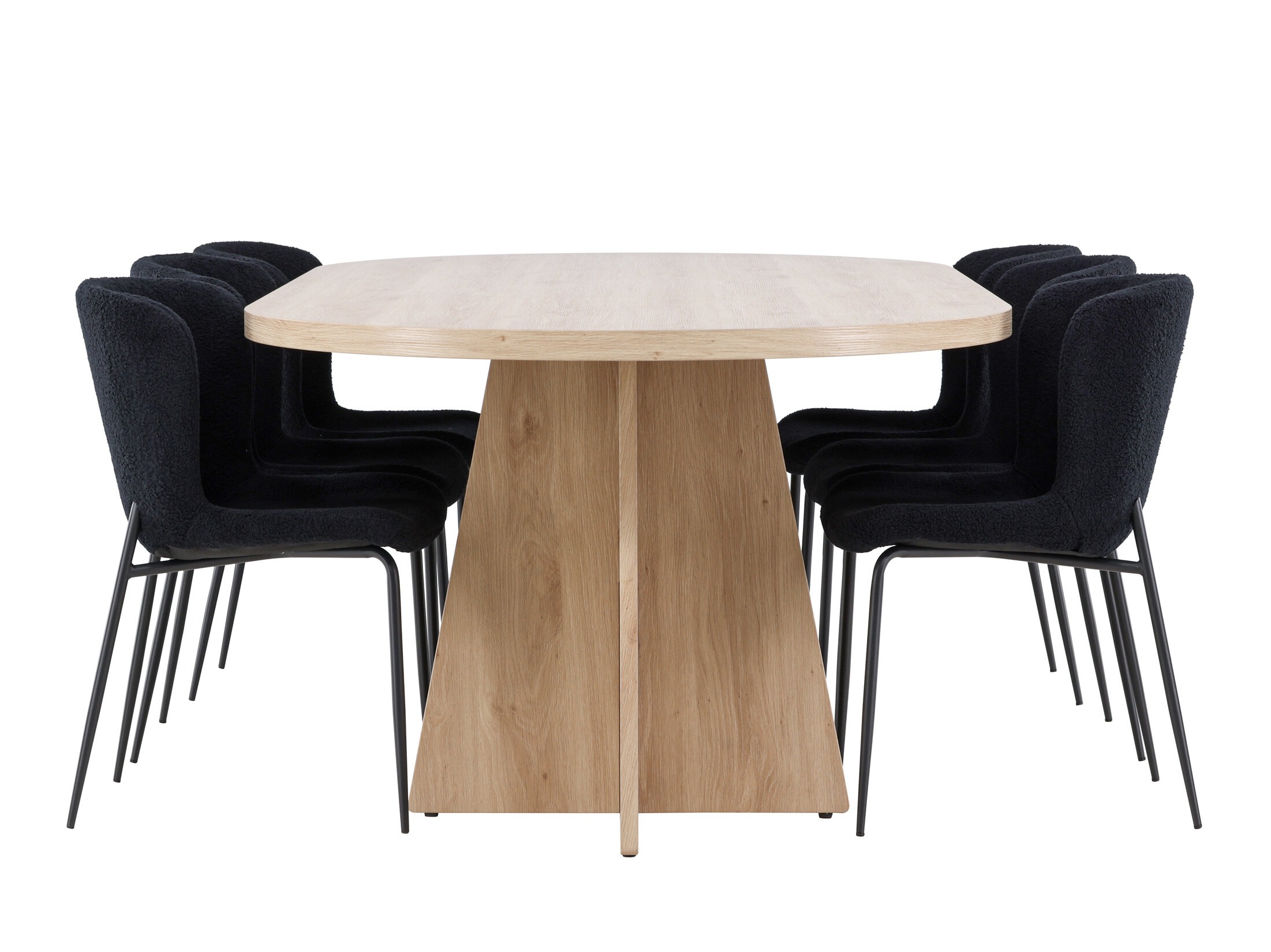Salle à manger complète Dallas 4990 (Noir)