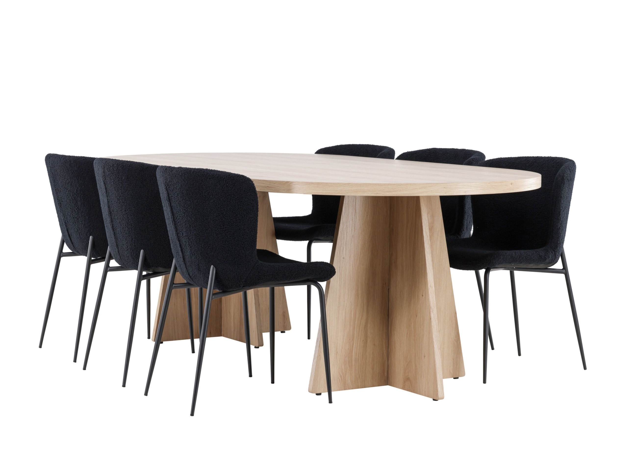 Salle à manger complète Dallas 4990 (Noir)
