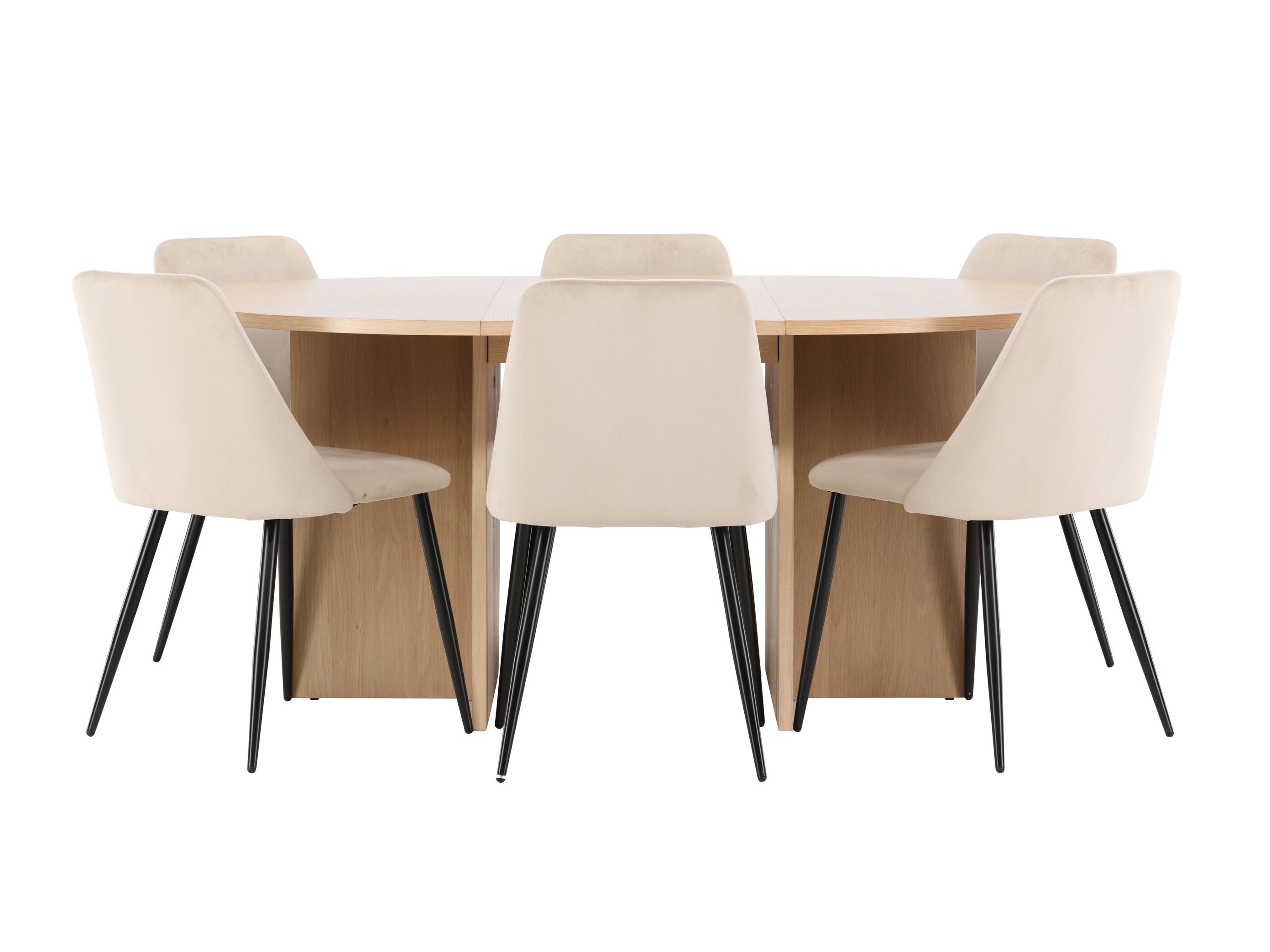 Salle à manger complète Dallas 4992 (Chêne)
