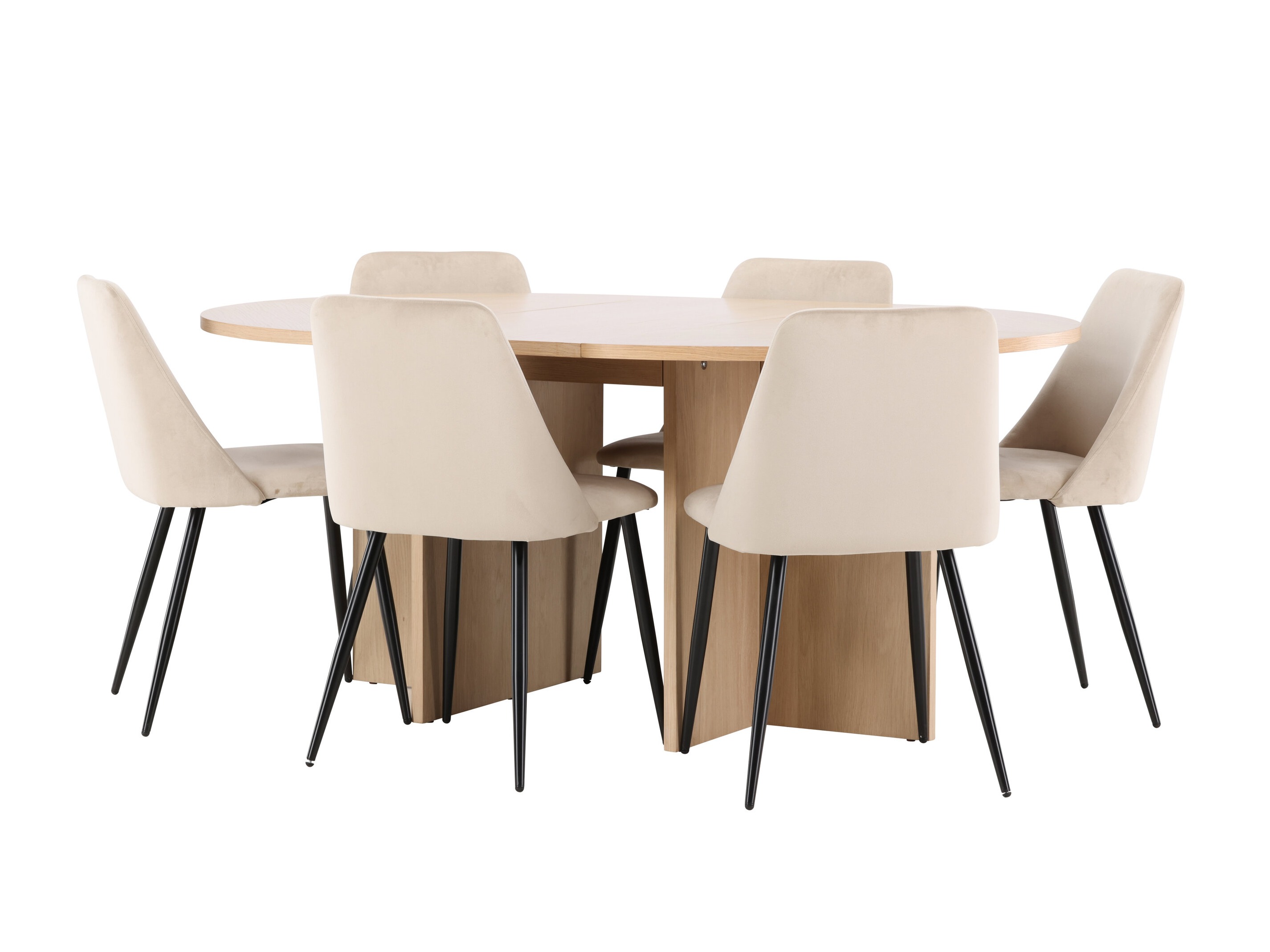 Salle à manger complète Dallas 4992 (Chêne)