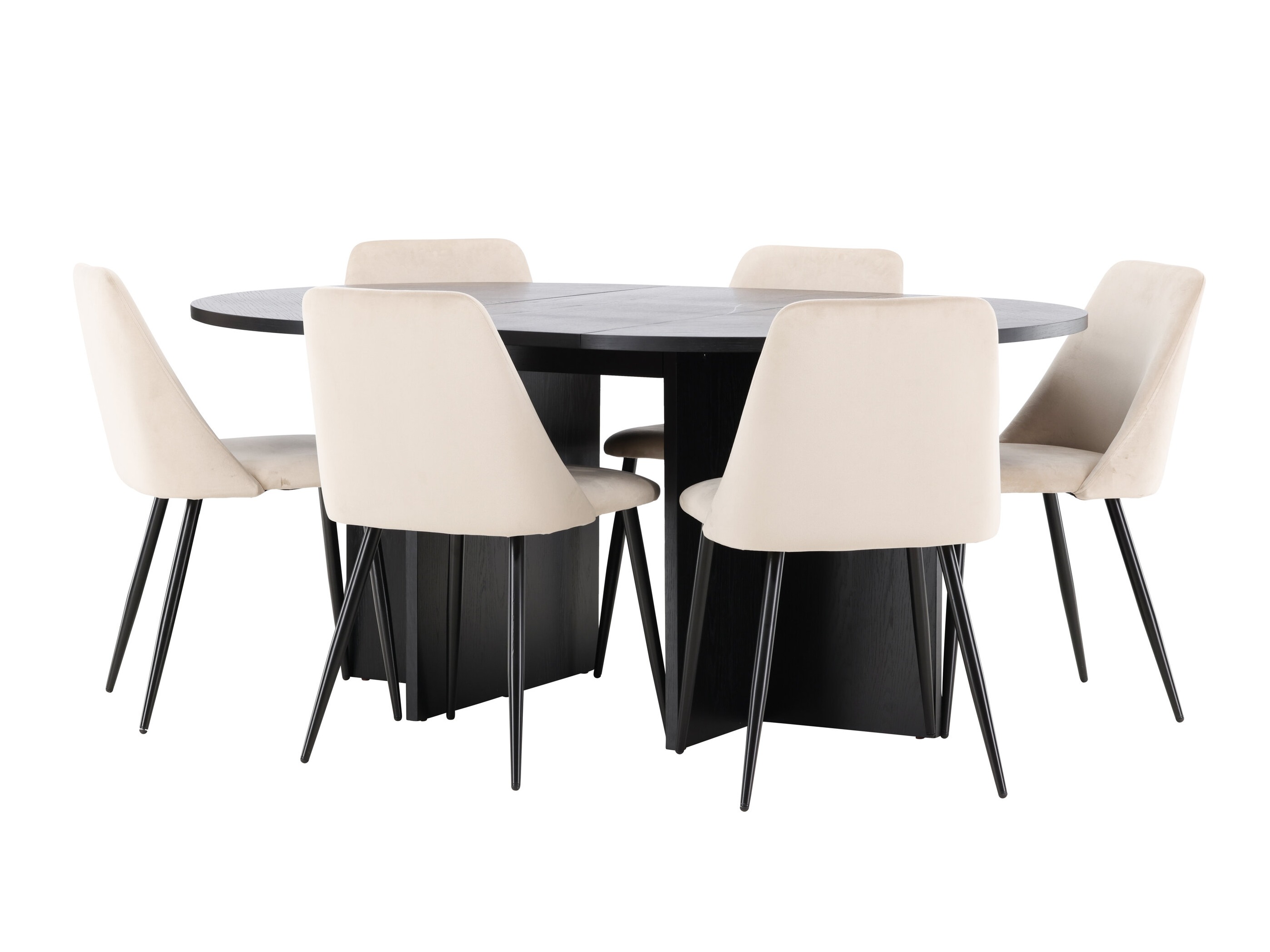 Salle à manger complète Dallas 4992 (Noir)
