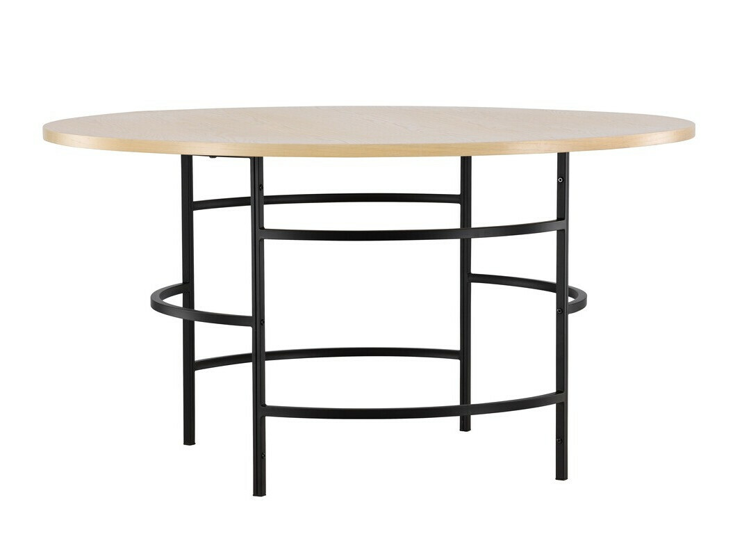 Salle à manger complète Dallas 4994 (Brun clair + Noir)
