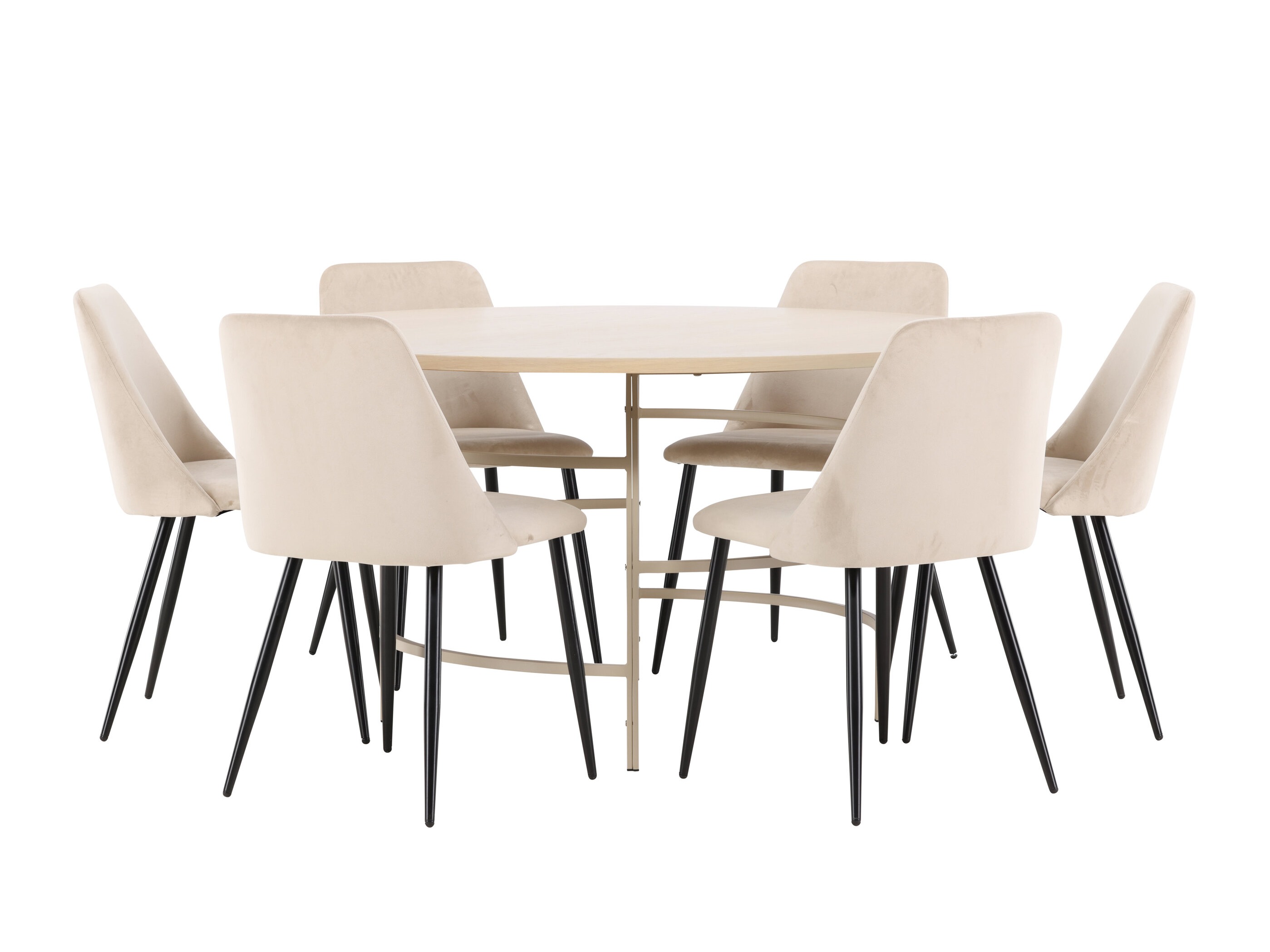 Salle à manger complète Dallas 4994 (Brun clair)