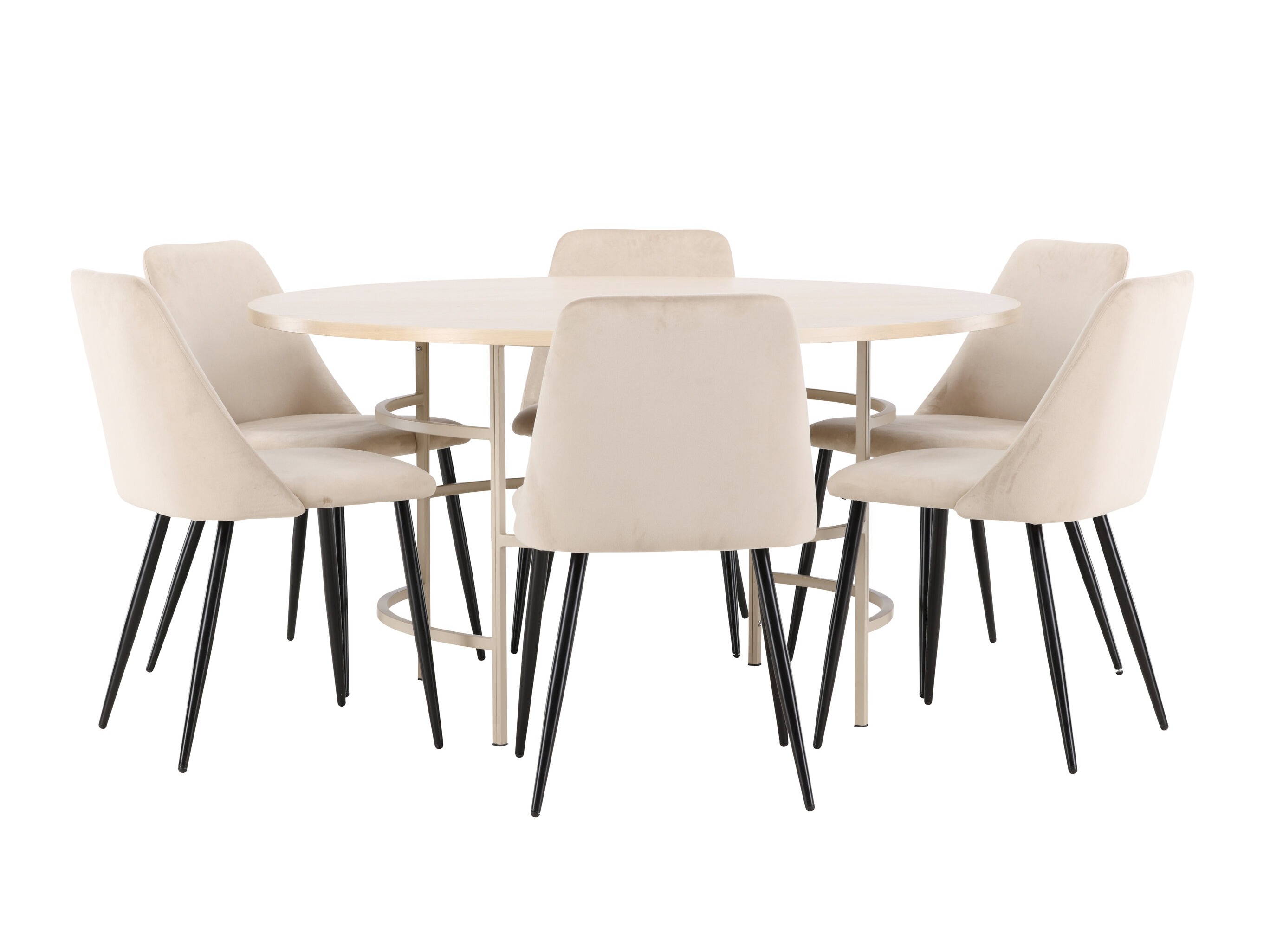 Salle à manger complète Dallas 4994 (Brun clair)