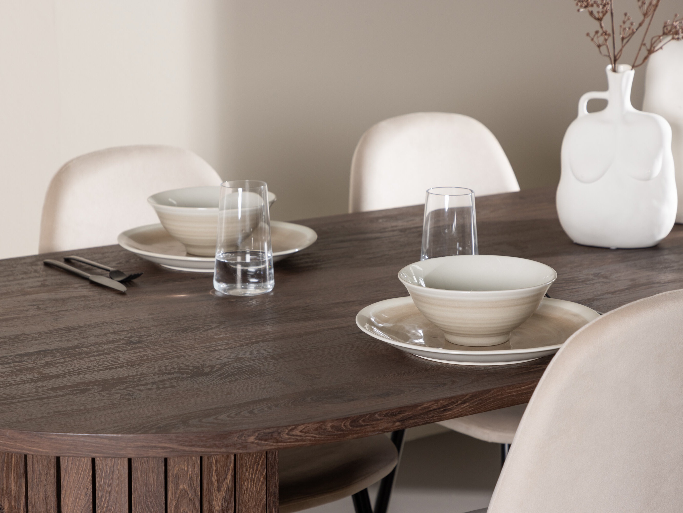 Salle à manger complète Dallas 4995 (Beige)