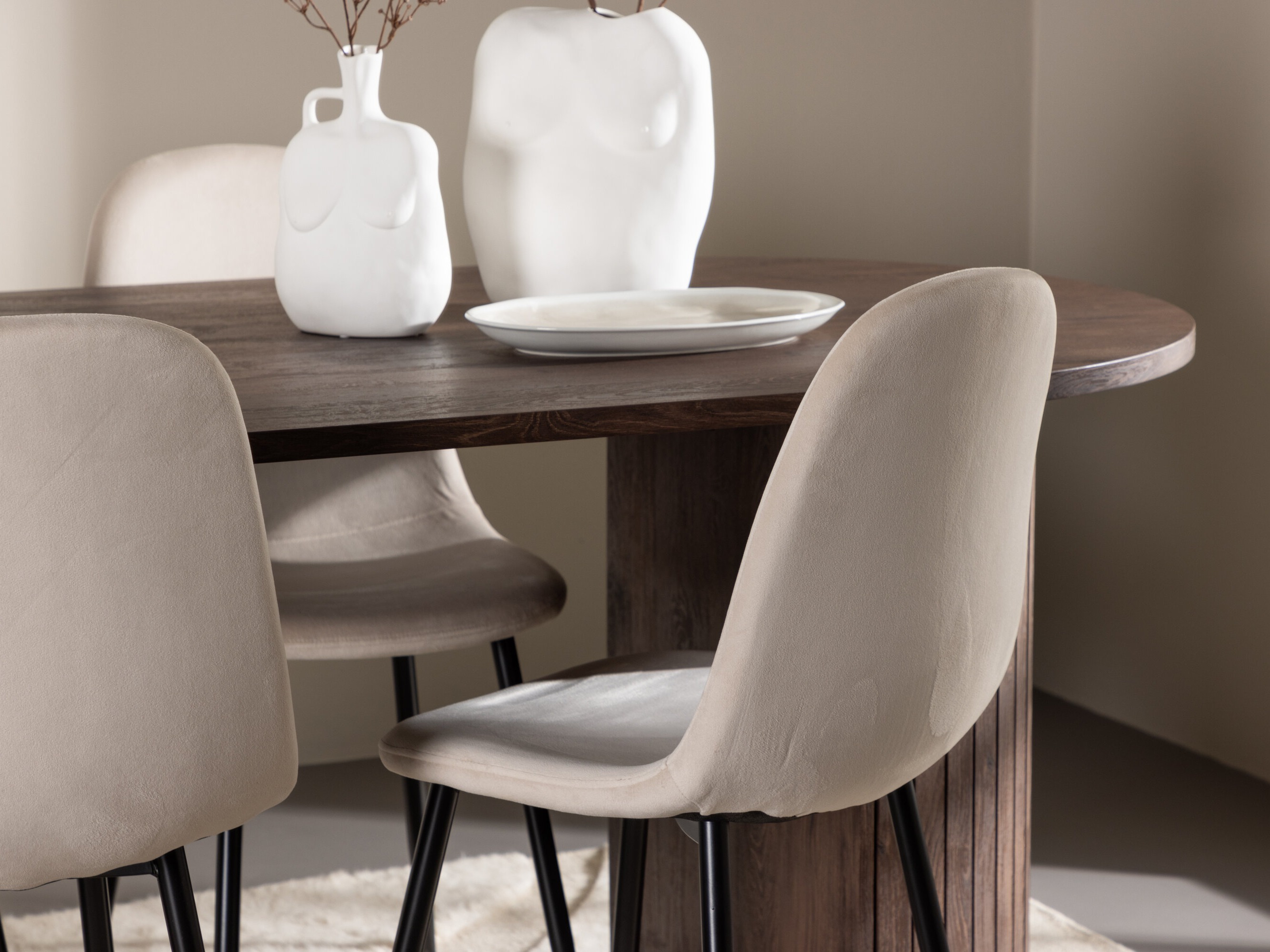 Salle à manger complète Dallas 4995 (Beige)