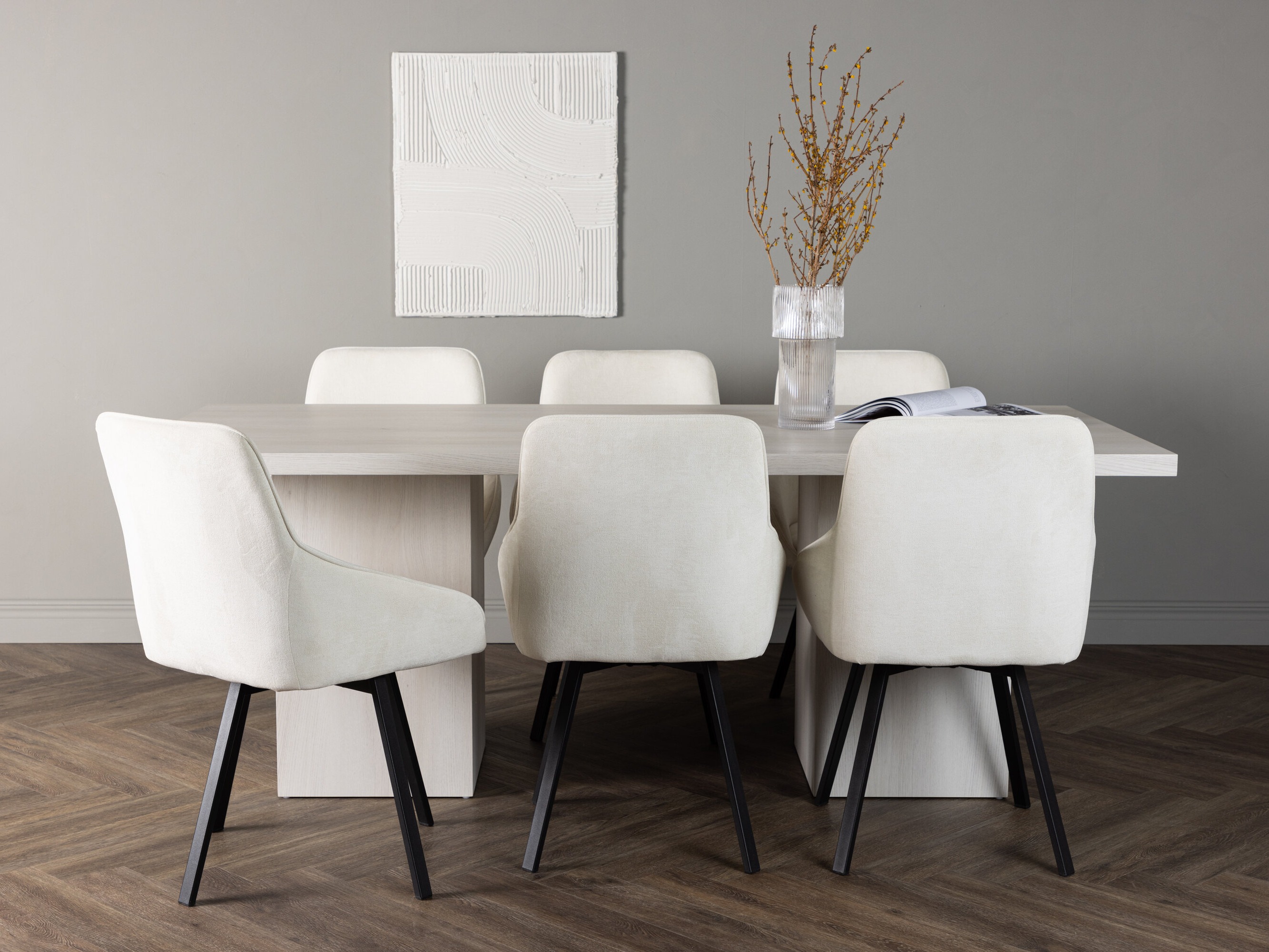 Salle à manger complète Dallas 4996 (Beige)
