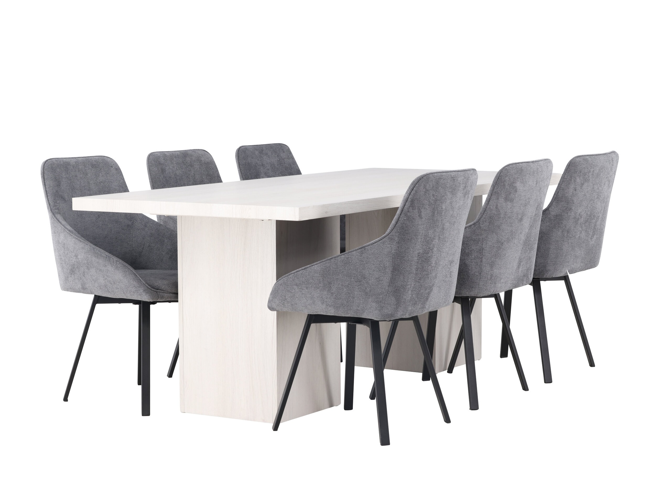 Salle à manger complète Dallas 4996 (Gris)
