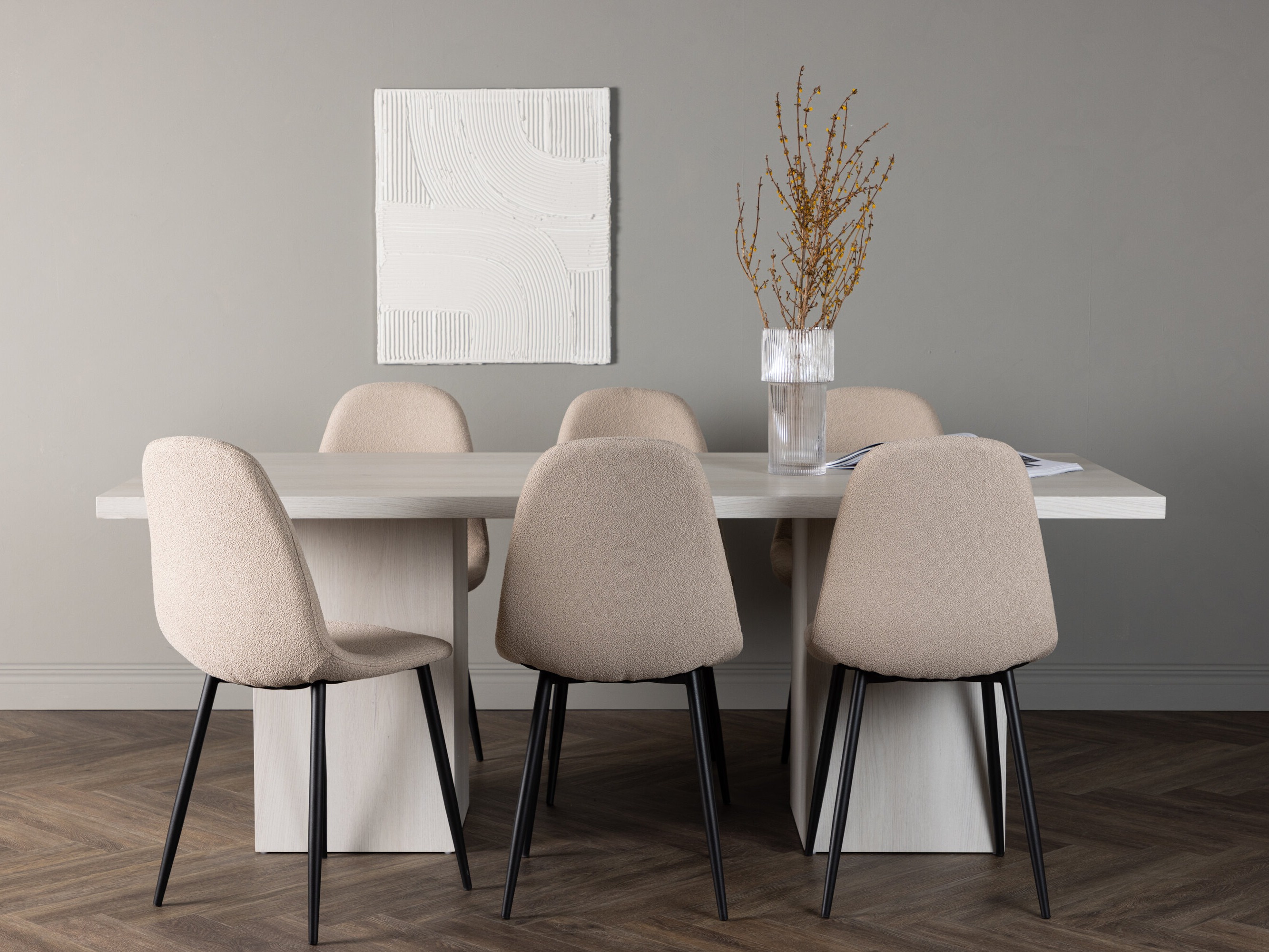 Salle à manger complète Dallas 4997 (Beige)