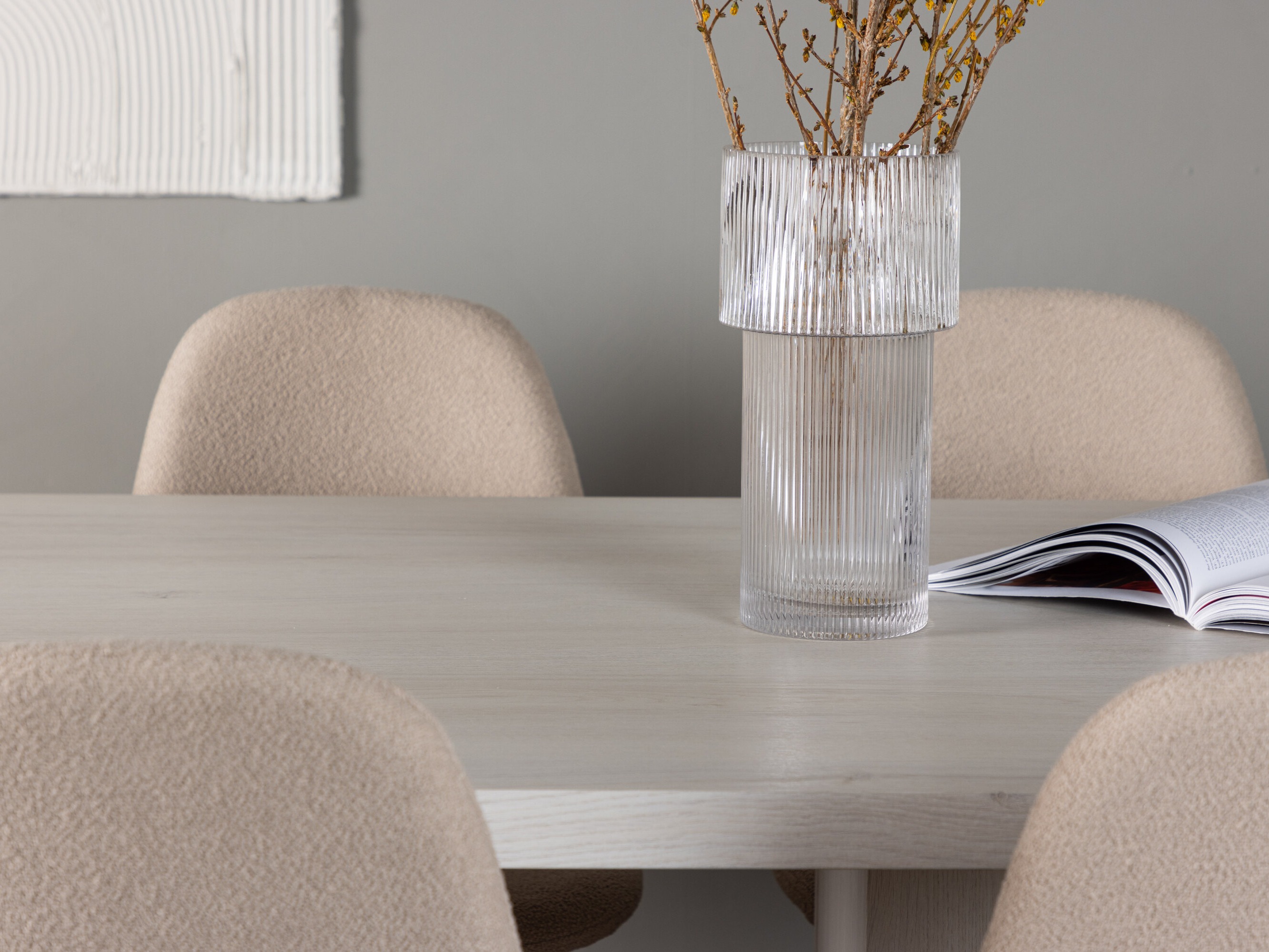 Salle à manger complète Dallas 4997 (Beige)