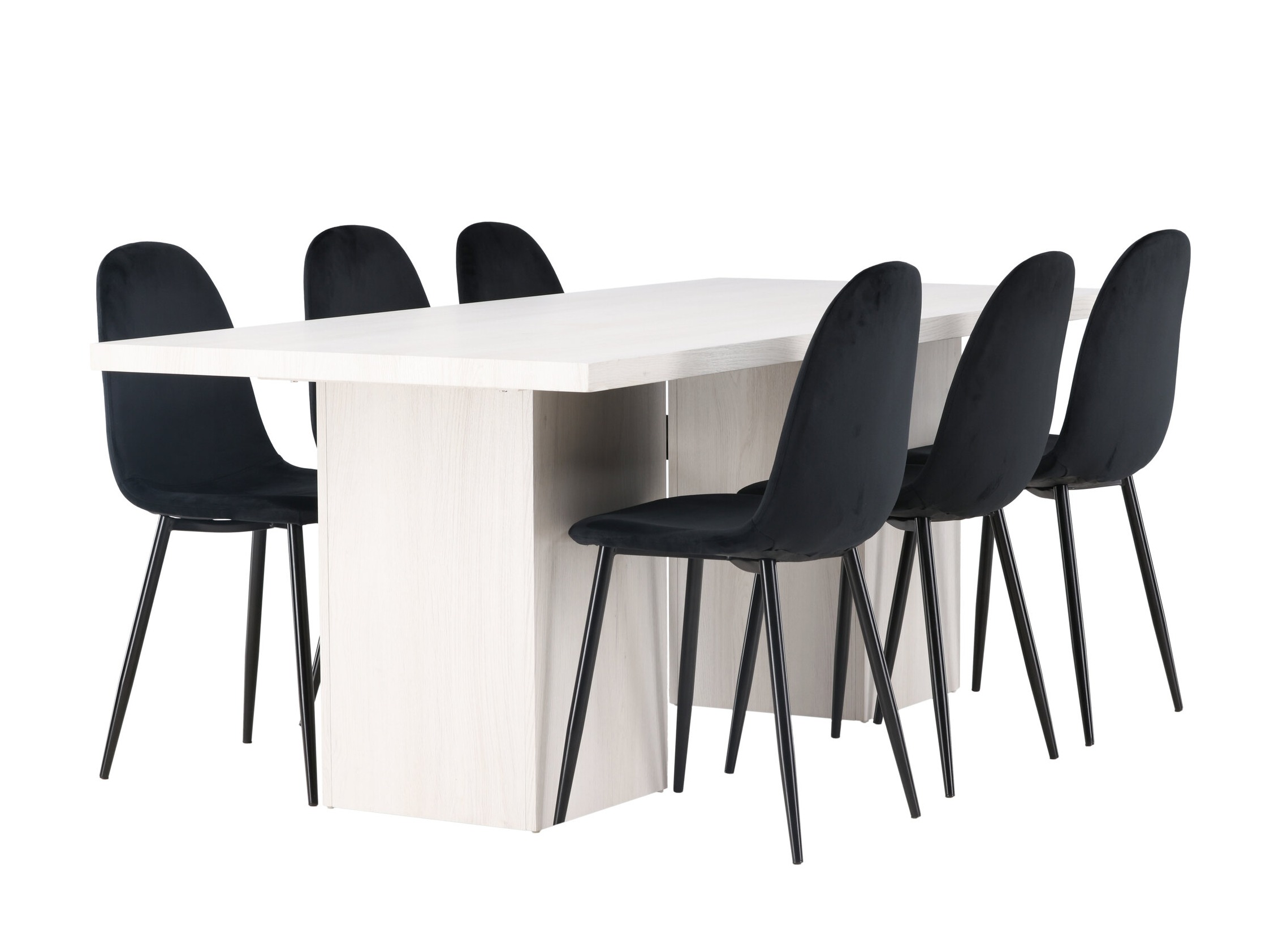 Salle à manger complète Dallas 4997 (Noir)